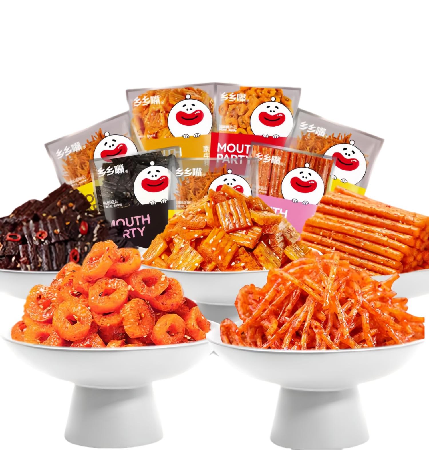 MKSDDF - Latioa Spicy Strips 5 Packs - Chinese Snacks - Latiao Asian Snacks - Spicy Strips - 18g - Buy Online on GoSupps.com