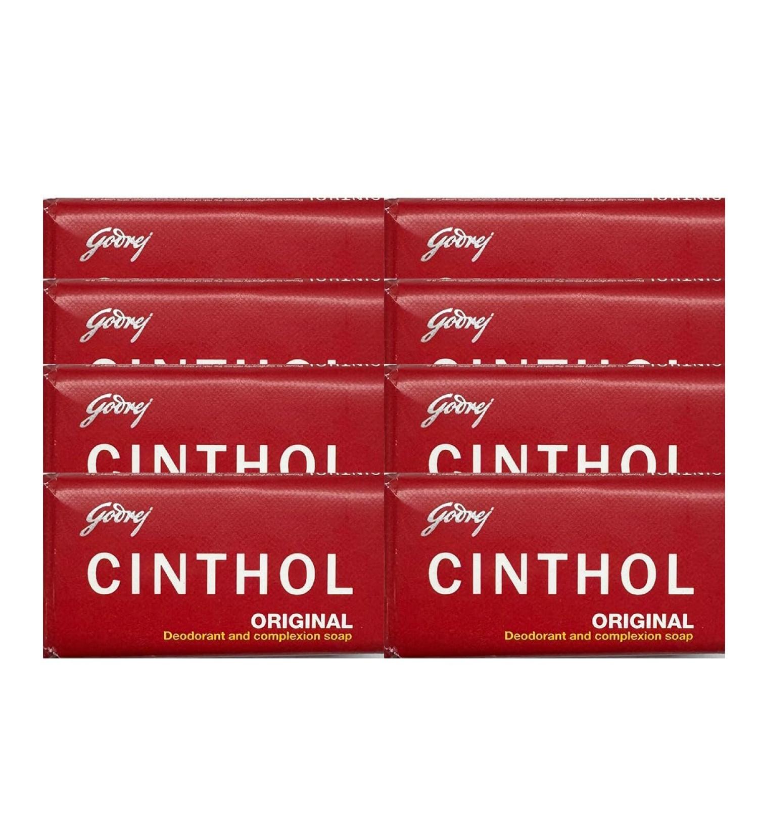 Cinthol Original Soap Bathing Soap Refreshing Original Deodorant And Complexion Soap Natural 100G Pack Of 8 100 g (Pack of 8) - Buy Online on GoSupps.com