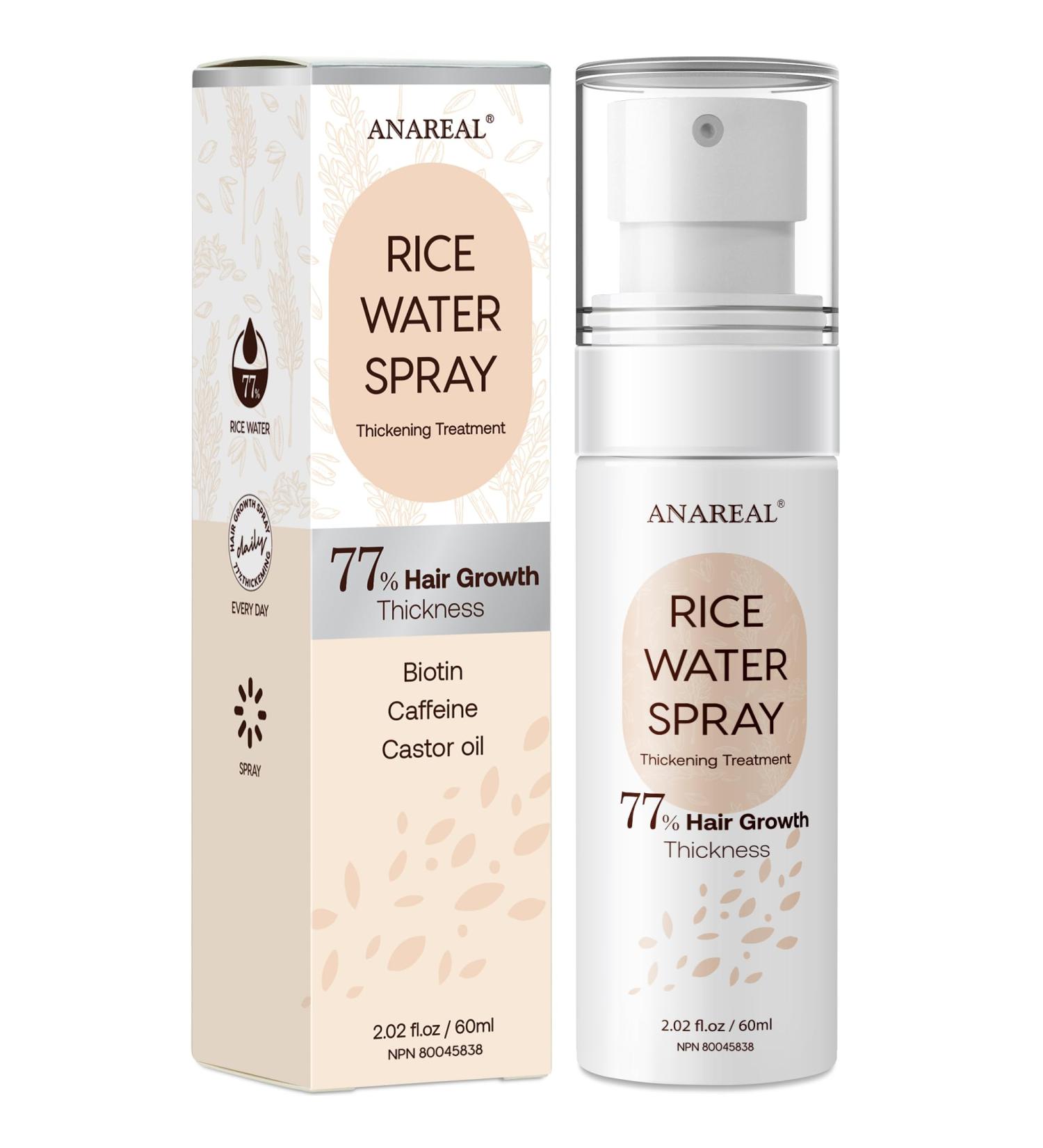 Rice Water Hair Growth Serum | Nourishing Rice Water Spray for Women | 60ml Hair Treatment - Buy Online on GoSupps.com