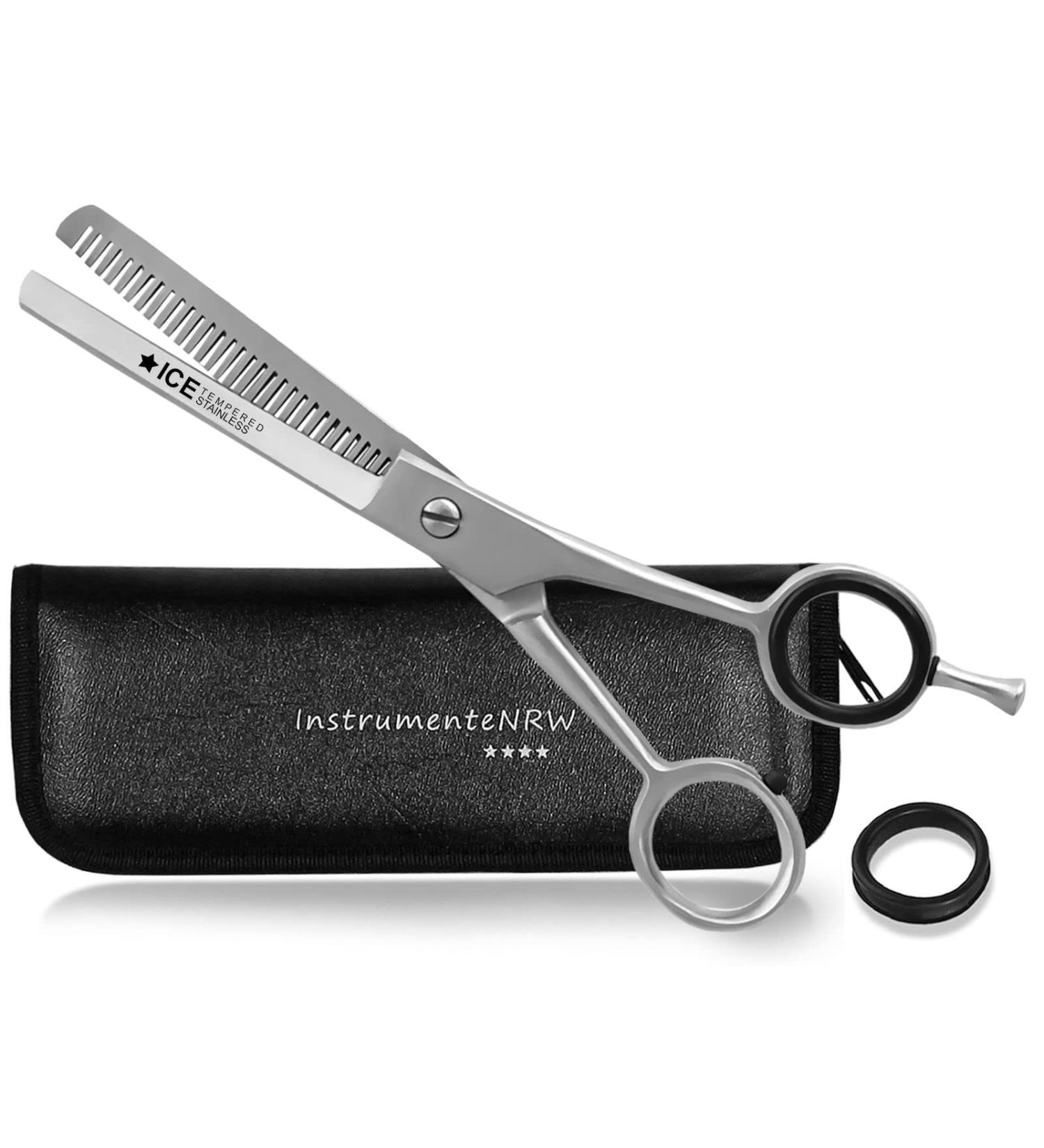 Premium Effilier Scissors for Hairdressing | 7-Inch Thinning Scissors with Case | Professional Modeling Hair Scissors - Buy Online on GoSupps.com
