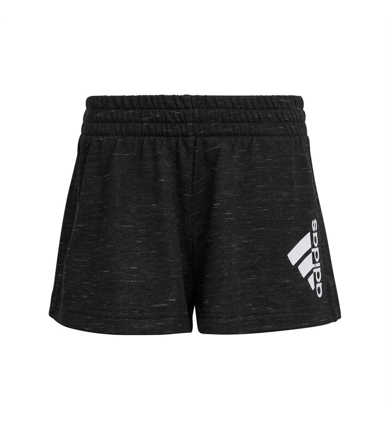 Buy adidas Girls Shorts G Bos 1/4 in Black Melange/White - Stylish & Comfortable Athletic Wear - Buy Online on GoSupps.com