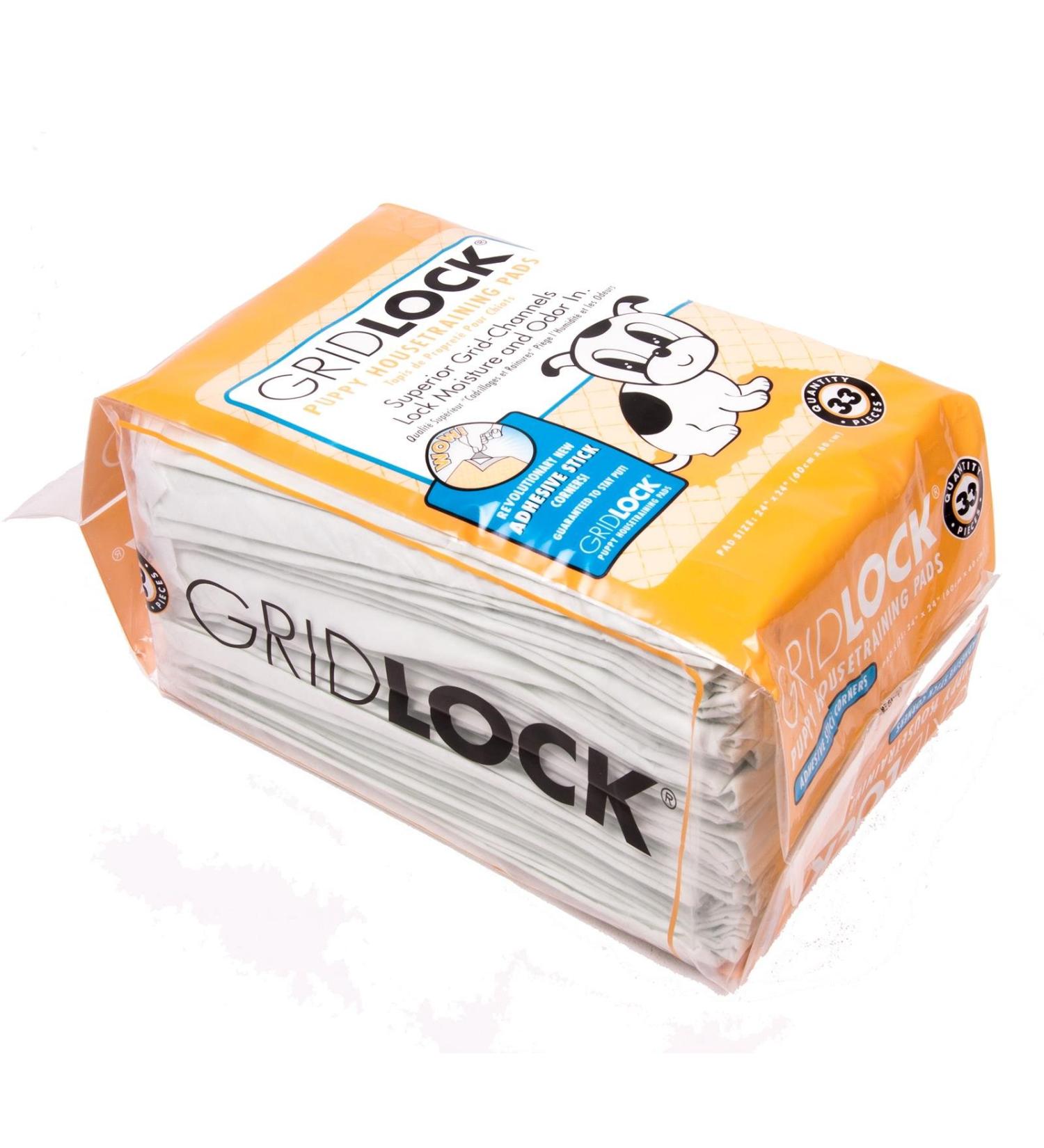 GOGO Gridlock Puppy Pee Pads with Adhesive - 30 Count - Buy Online on GoSupps.com