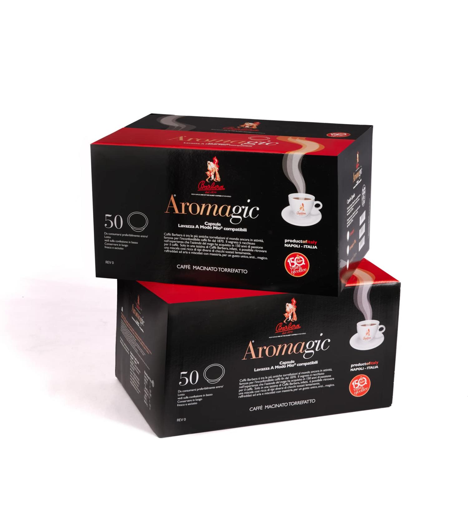  Barbera Caff Barbera Aromagic Lavazza A Modo Mio Compatible Capsules 2 x 50 Coffee Espresso Cream - Buy Online on GoSupps.com