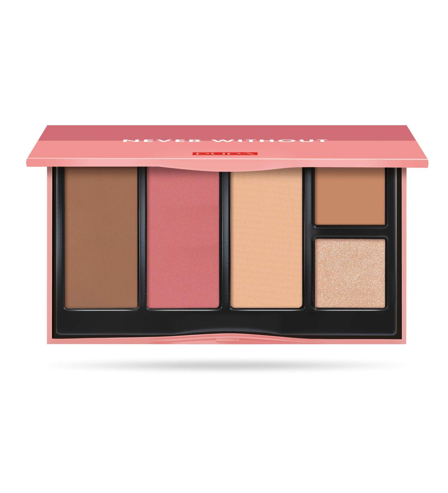 Pupa PUPA NEVER WITHOUT ALL IN ONE FACE PALLETTE No. 003 DARK SKIN 17.5 g.