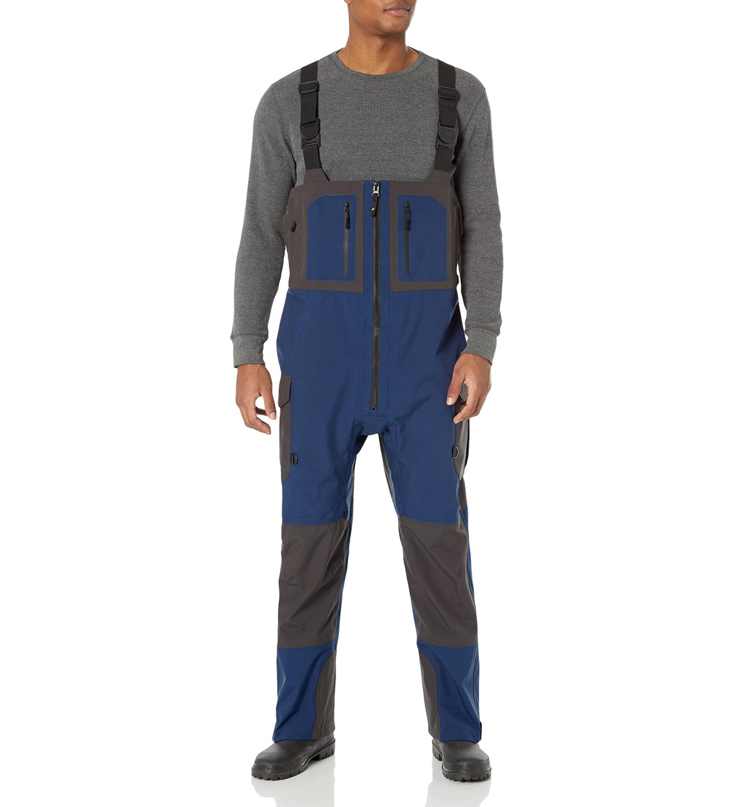 FROGG TOGGS Pilot II Guide Men's Waterproof Breathable Rain Bib - Dust Blue/Slate L | Shop Now for International Shipping - Buy Online on GoSupps.com