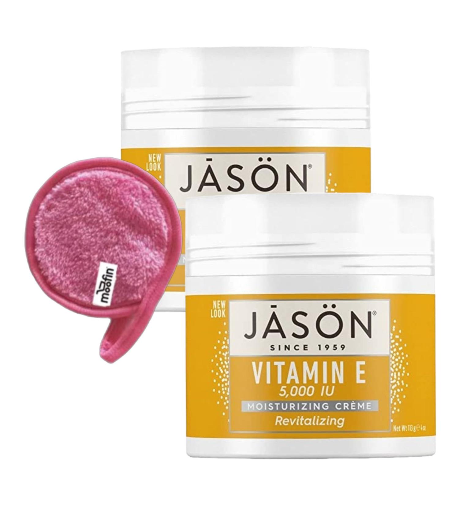 Vitamin E Cream for Skin - 5000 IU Moisturizer & Shea Butter Night Facial Cream Bundle | Soothes Sensitive Skin | Pack of 2 - Buy Online on GoSupps.com