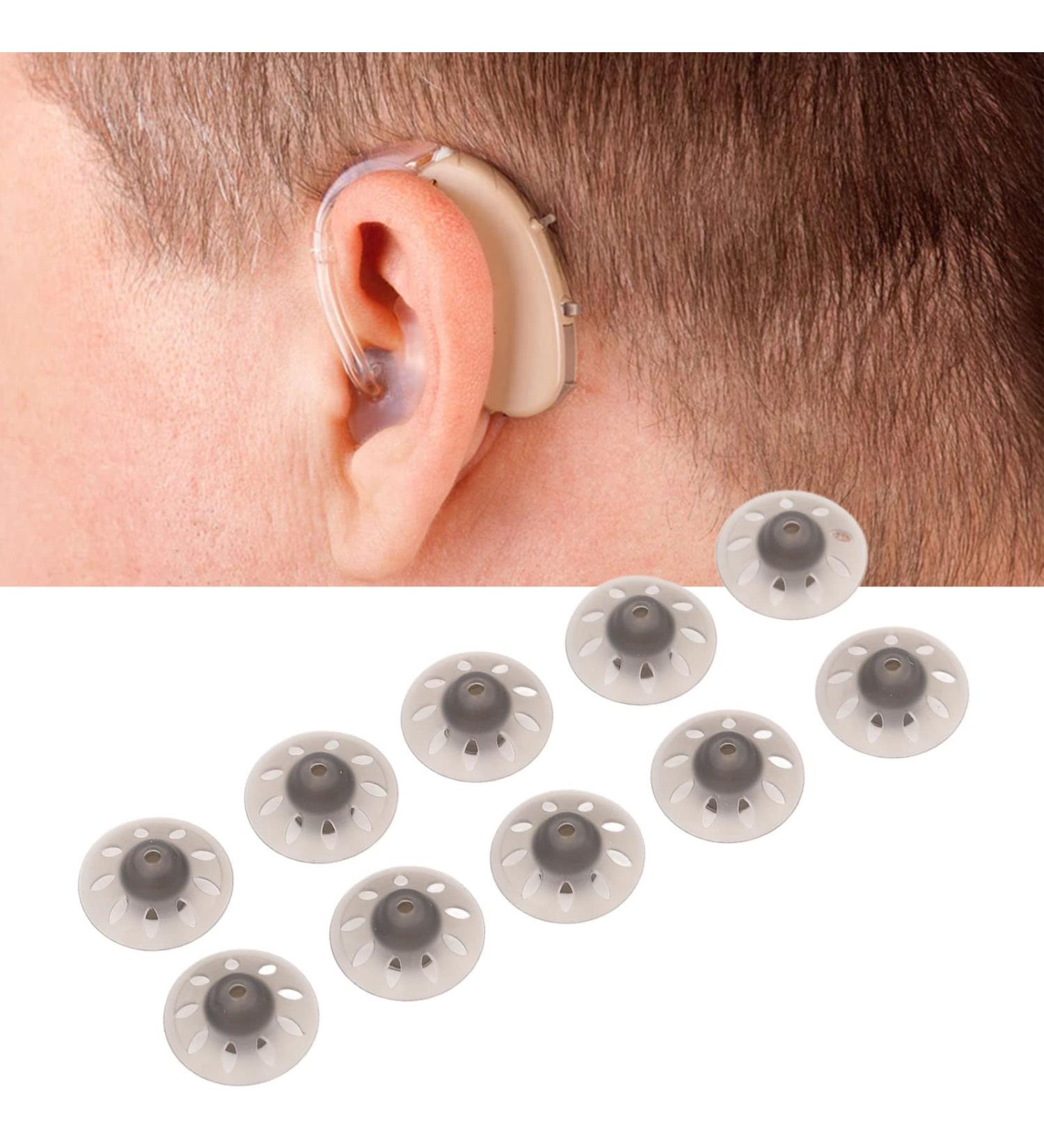 10 Pack Hearing Aid Couplings - Soft Silicone Earplugs for Phonak | Small Open Black Accessories | Enhance Sound Quality - Buy Online on GoSupps.com