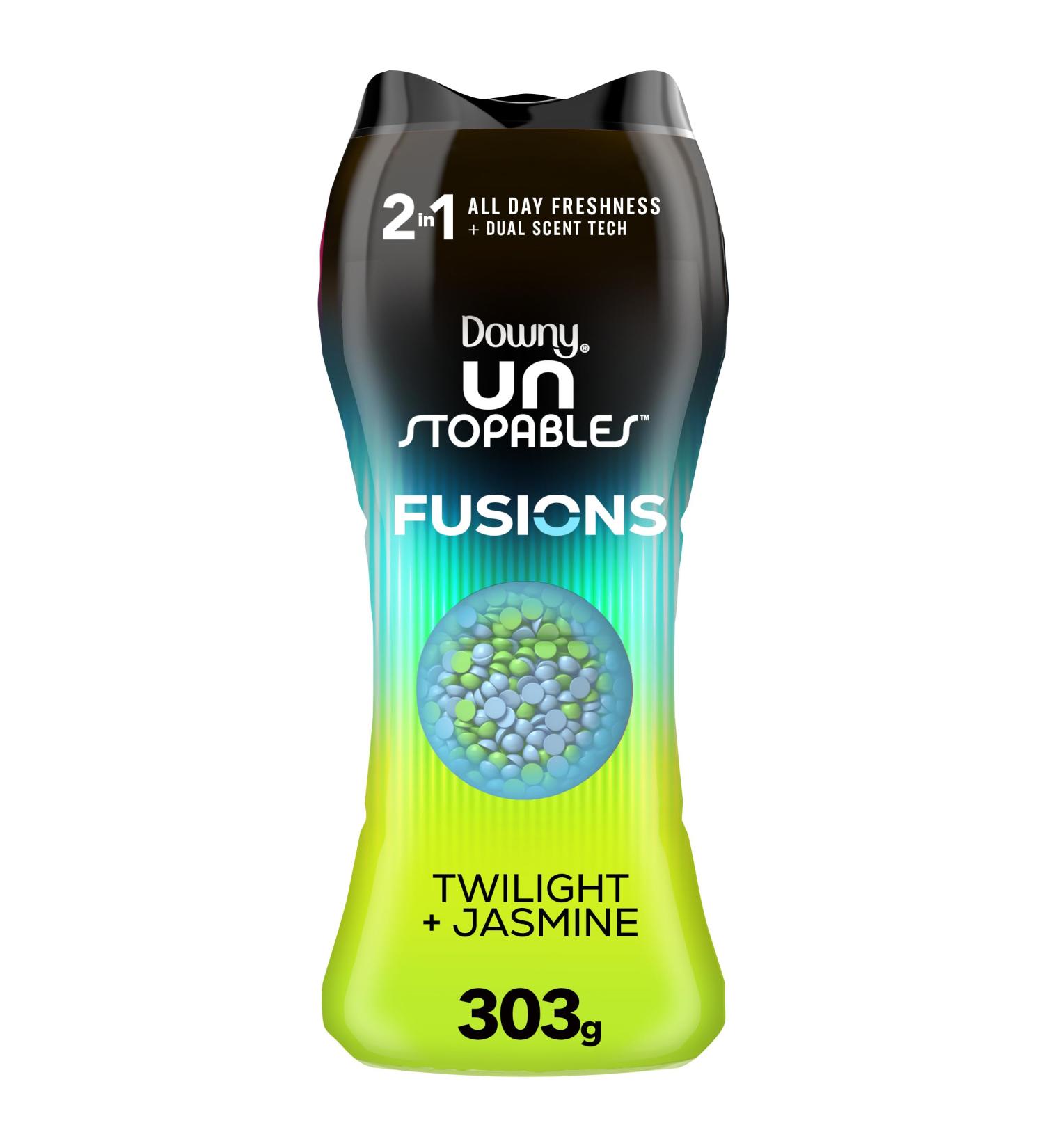 Downy Unstopables Fusions In-Wash Laundry Scent Booster Beads Twilight and Jasmine Scent 2-in-1 All Day Freshness 303 Grams 303 Grams (pack of 1) - Buy Online on GoSupps.com