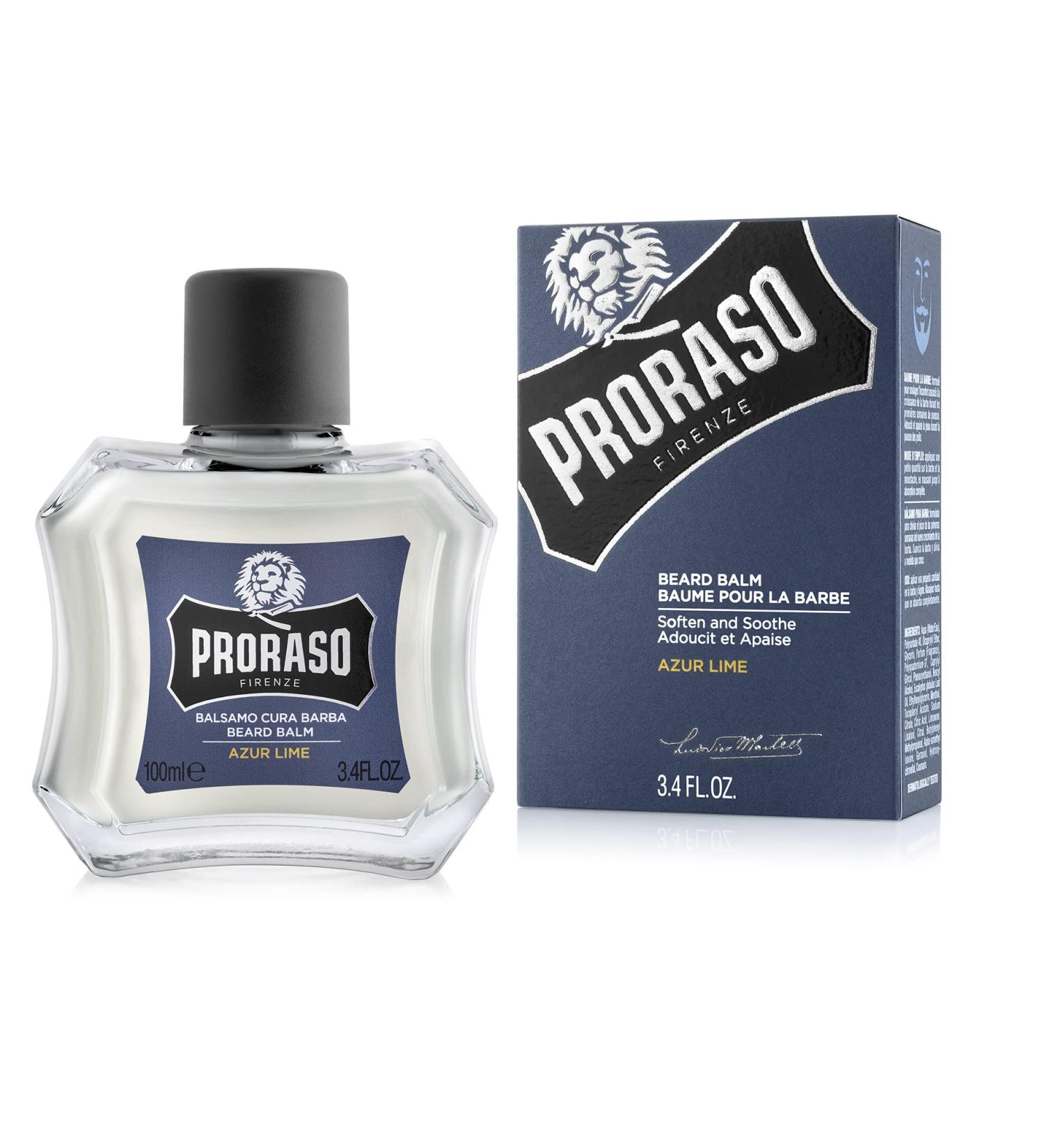 Proraso Beard Balm Azur Lime 100ml - Fragrant Beard Care Relieves Itching & Irritation | Made in Italy - International Shipping Available - Buy Online on GoSupps.com