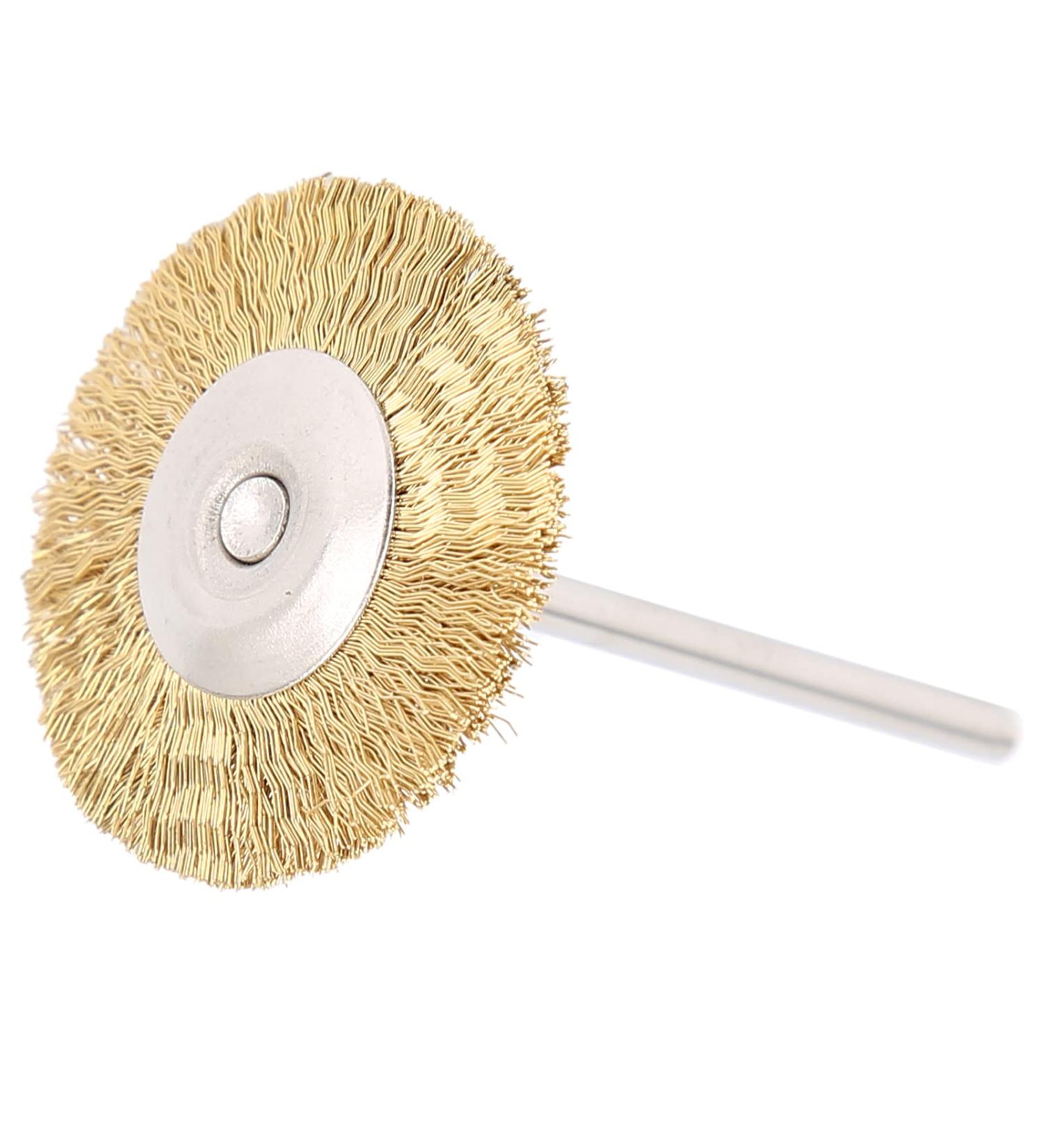 Premium T-Shaped Nail Drill Cleaning Brush - Brass Wire Head for Effective Manicure Tool | International Shipping - Buy Online on GoSupps.com