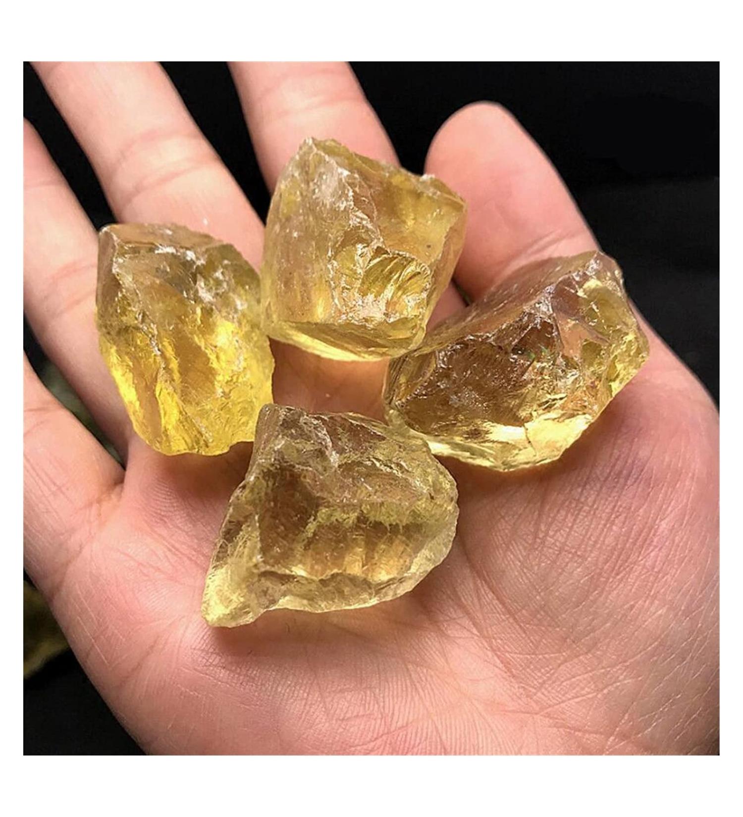 Natural Crystal Rough 100g Raw Natural Citrine Quartz Crystal Rough Stones Original Stones New Home Decoration ERTEYIN - Buy Online on GoSupps.com