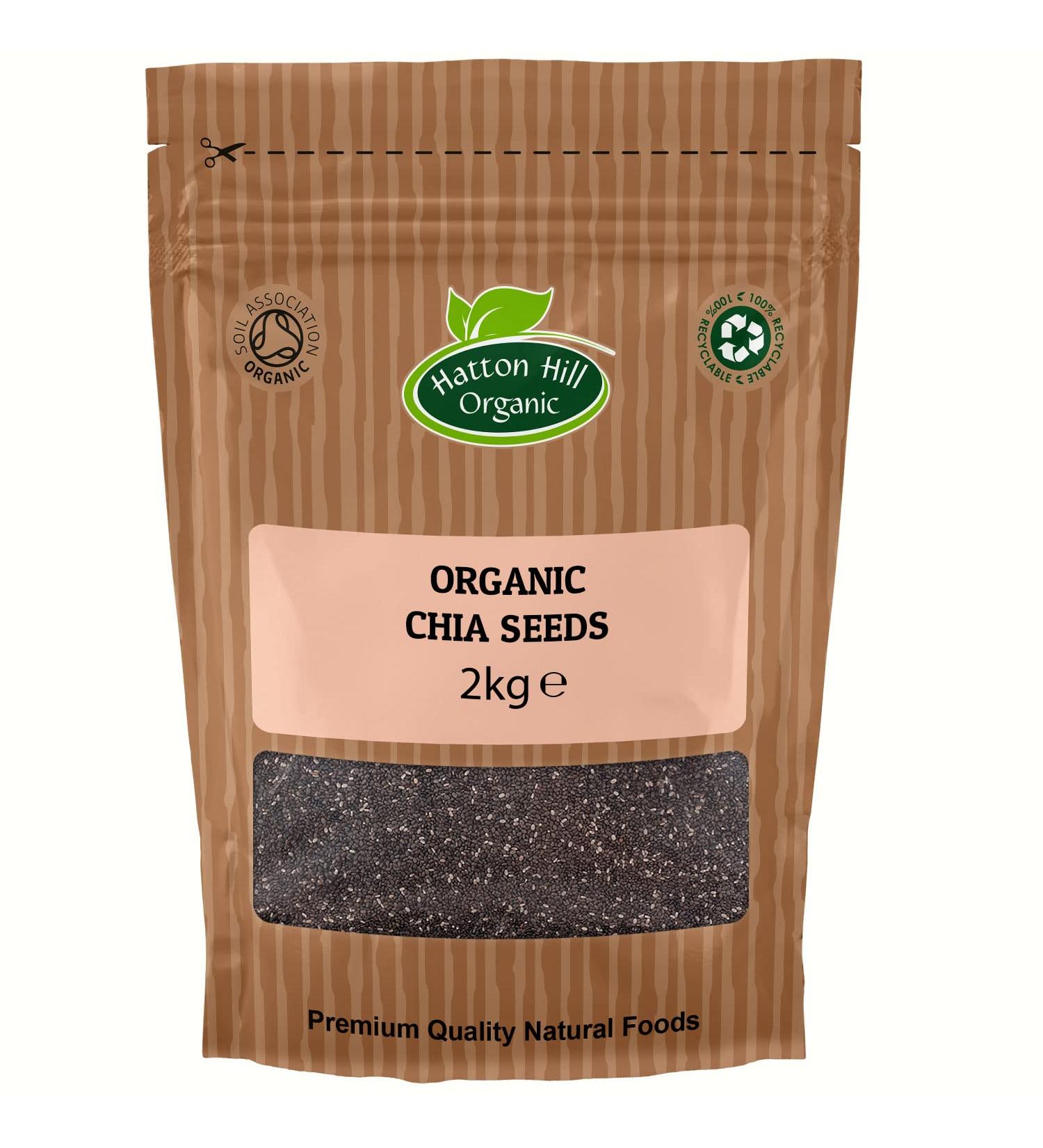 Organic Chia Seeds 2kg by Hatton Hill Organic - Buy Online on GoSupps.com