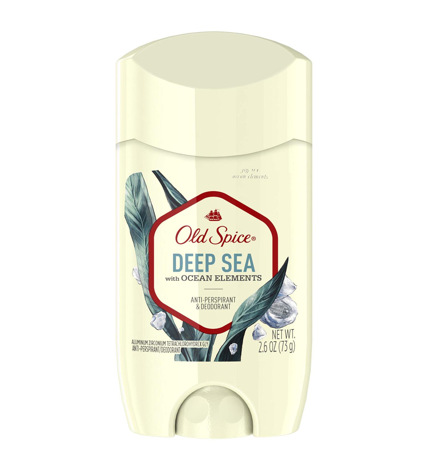 Old Spice Deep Sea Men's Antiperspirant Deodorant 2.6 oz - Ocean Elements, Invisible Solid - Buy Online on GoSupps.com