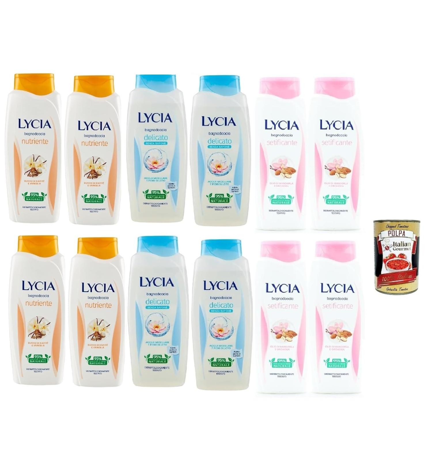  Italian Gourmet E.R. Lycia Bagnodoccia 750 ml Bath Bubble Bath + Italian Gourmet Polpa 400 g Pack of 12 - Buy Online on GoSupps.com