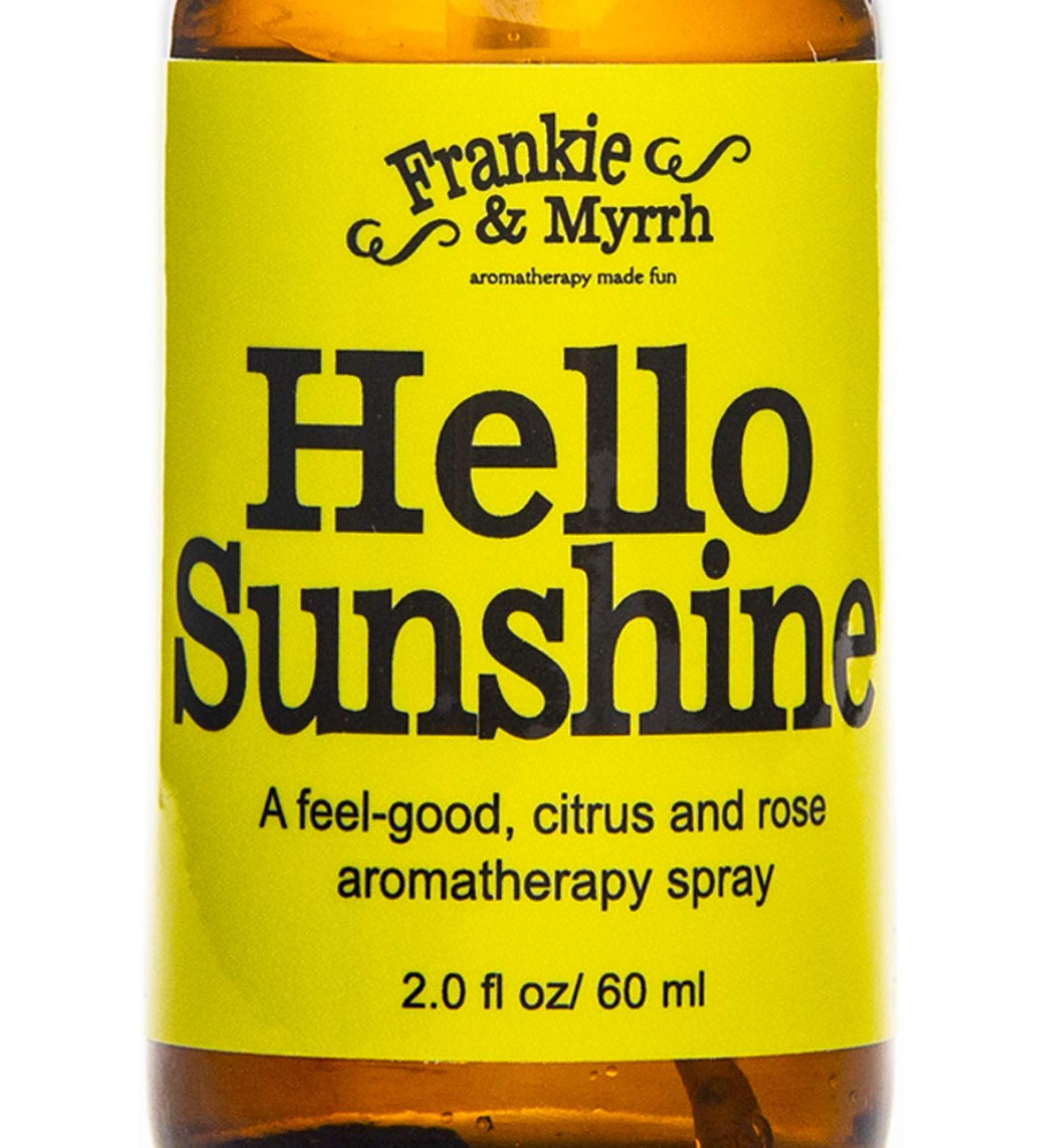 Frankie & Myrrh Hello Sunshine Body Mist | 100% Pure Bergamot Rose & Lemon Essential Oil Spray | Uplifting Aromatherapy Perfume for All-Natural Fragrance - Buy Online on GoSupps.com