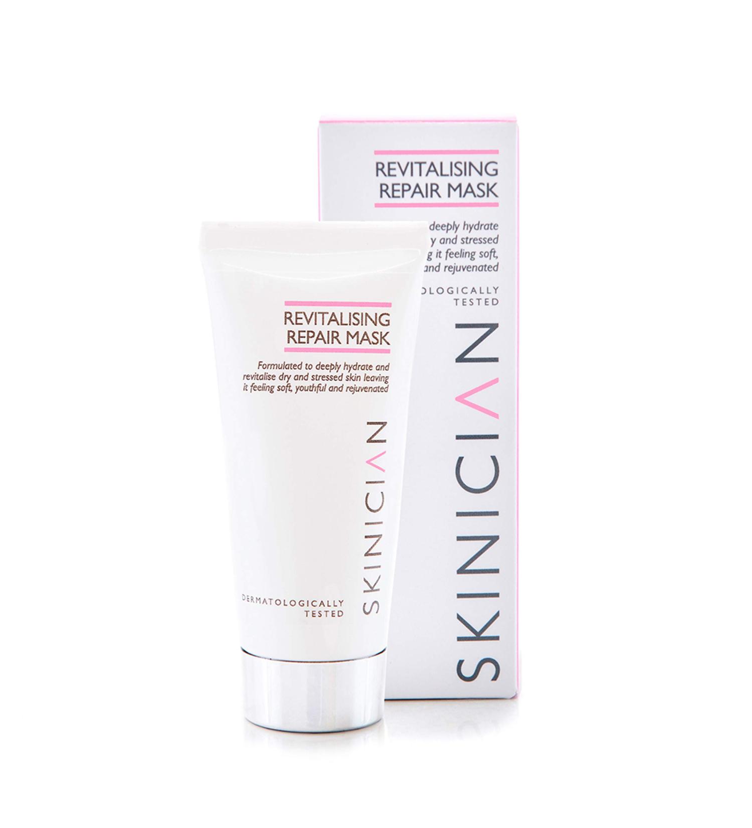 SKINICIAN Revitalising Repair Mask - Hydrating Facial Beauty Mask - Calms & Restores Radiance - Soothing Cream Face Mask with Shea Butter - Vegan & Cruelty Free Skincare (50ml) - Buy Online on GoSupps.com