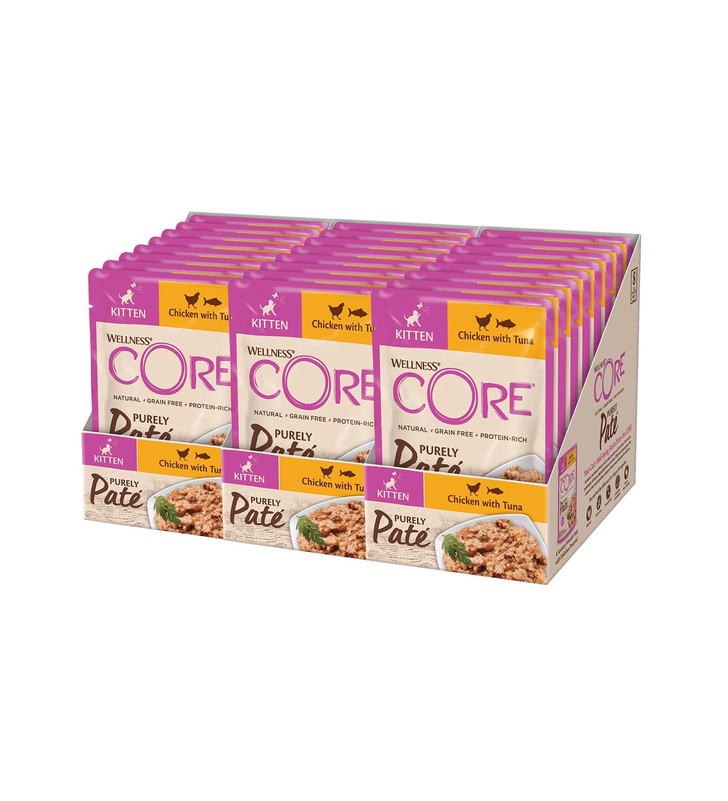 Wellness CORE Purely Pat Kitten Kitten Pate wet cat food grain-free high meat content po - Buy Online on GoSupps.com