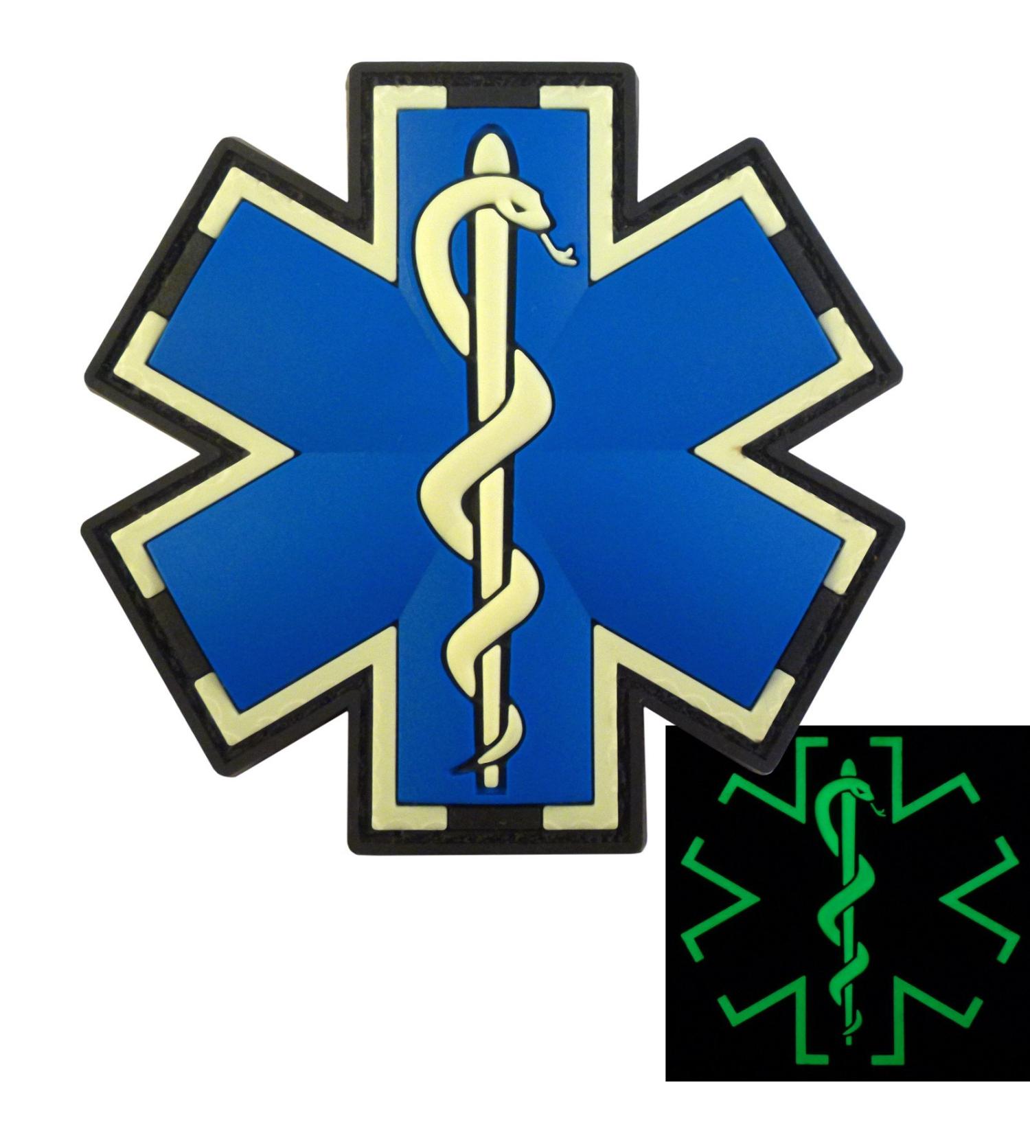 Glow-in-the-Dark EMS EMT Medic Paramedic Morale Patch | Tactical PVC 3D Fastener - Buy Online on GoSupps.com