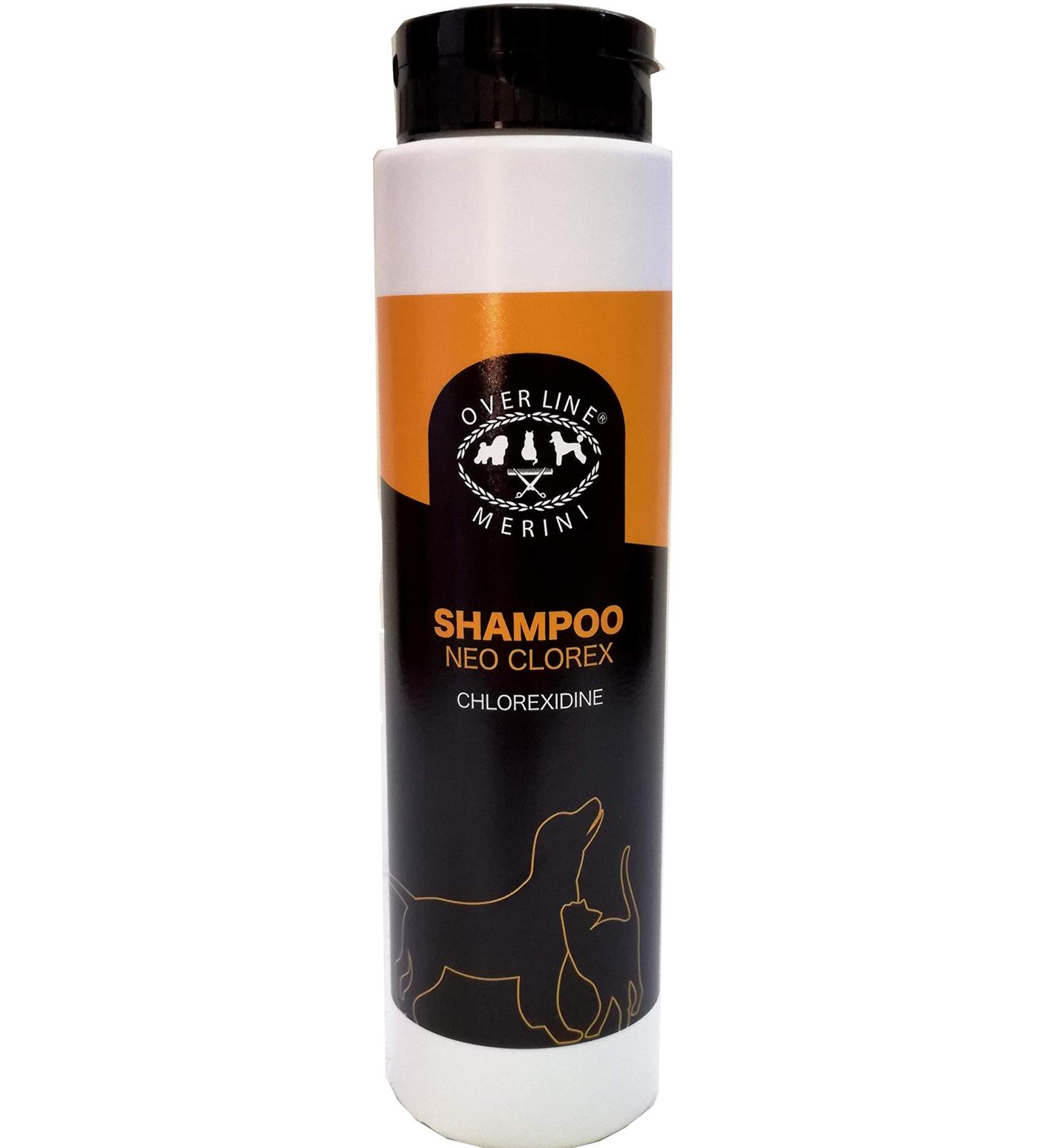  Over Line s.r.l. Over Line Merini | Neoclorex Dog Shampoo with 0.9% chlorhexidine disinfectant shampoo protects against redness and dermatitis 250 ml - Buy Online on GoSupps.com