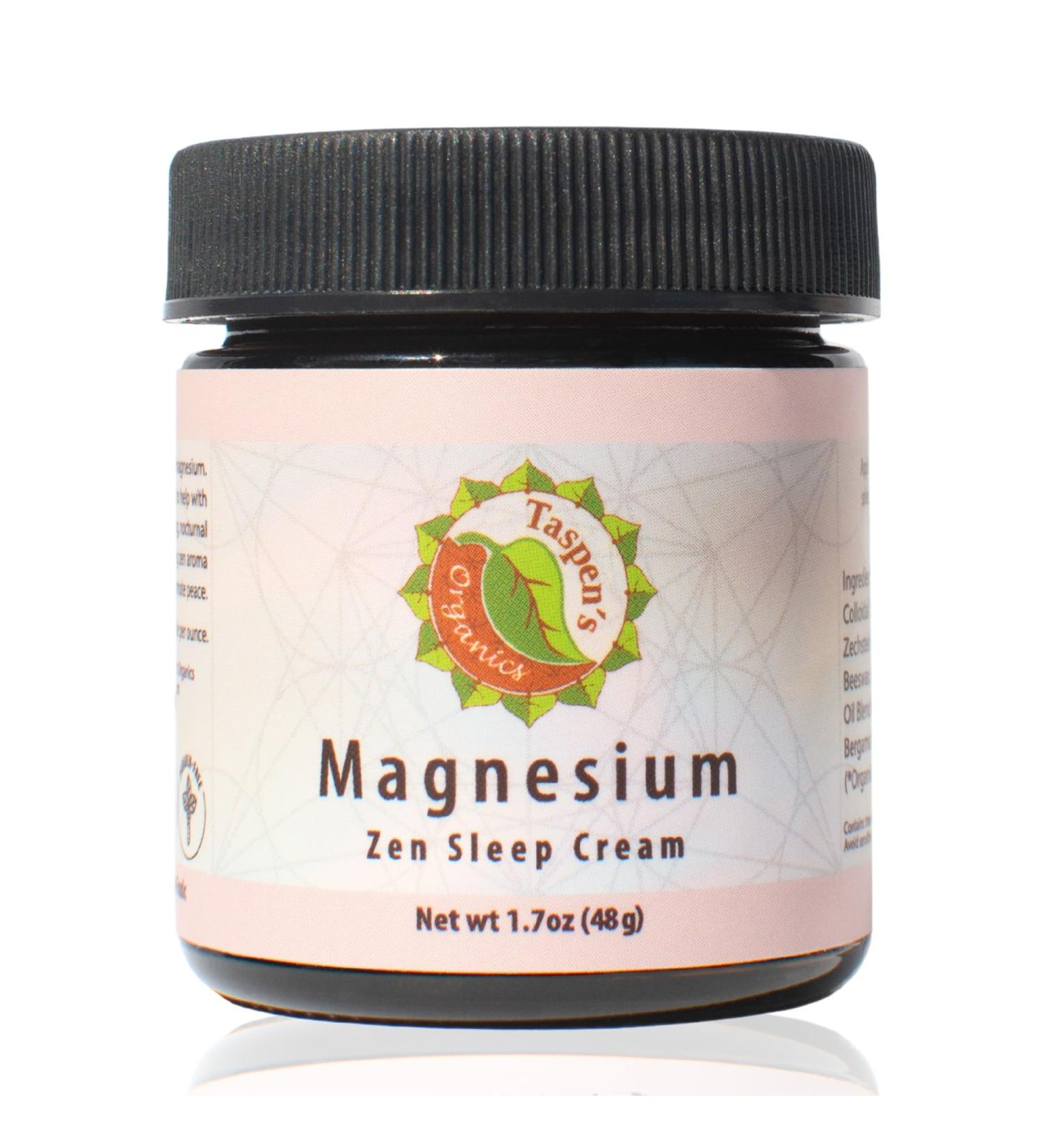 Magnesium Zen Sleep Cream - Deep Relaxation Muscle Relief Natural Ingredients - Non-Greasy & Cruelty-Free (1.7 oz - Buy Online on GoSupps.com