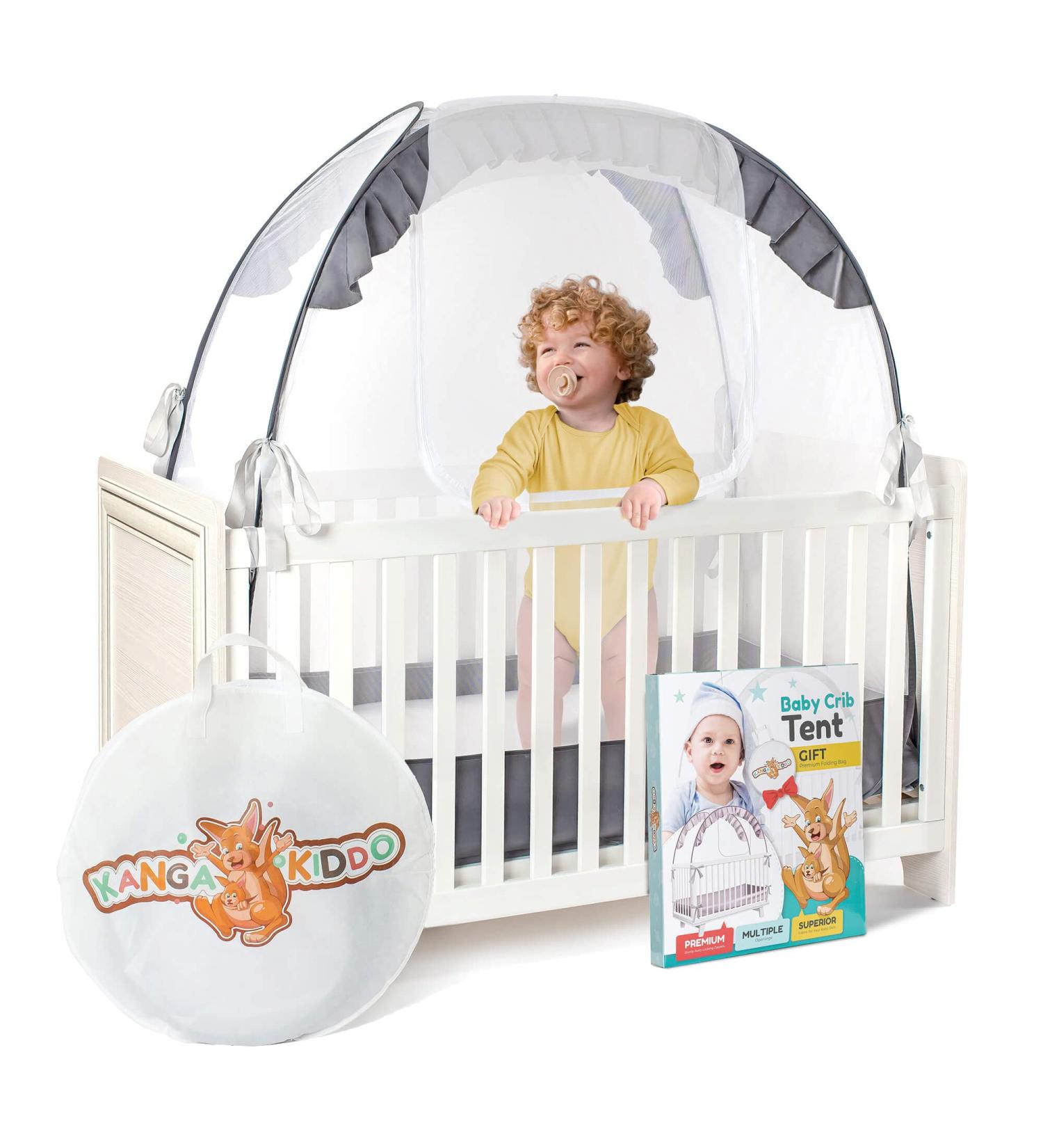 KangaKiddo Baby Crib Tent - Keep Baby Safe in Crib with Crib Net Cover - Buy Online on GoSupps.com