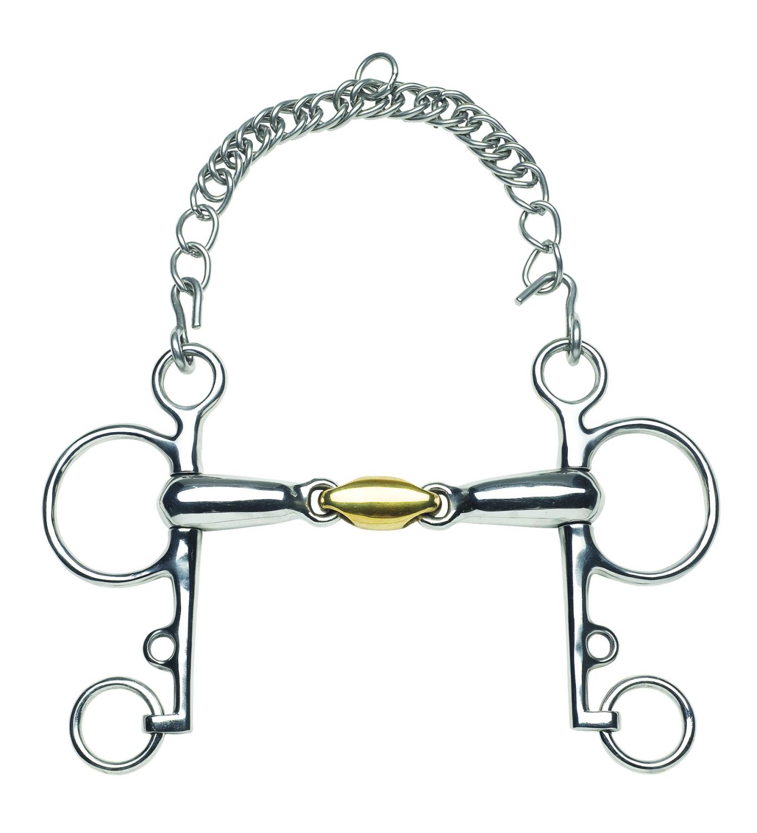 Feeling 604662 Anatomical Short Cheek Pelham Bit Unisex 604662 125 mm multi-coloured