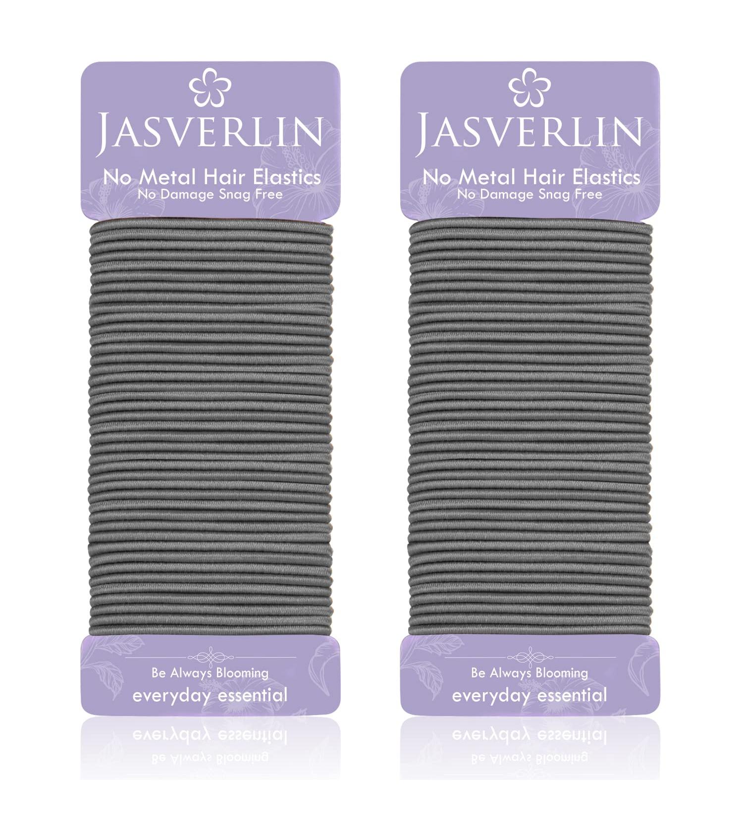 JASVERLIN Small Hair Ties - 80 Pcs Gray Elastic Hair Bands for Women Men - Snag Free Thin Ponytail Holders - Ideal for Fine to Medium Curly Hair - Buy Online on GoSupps.com