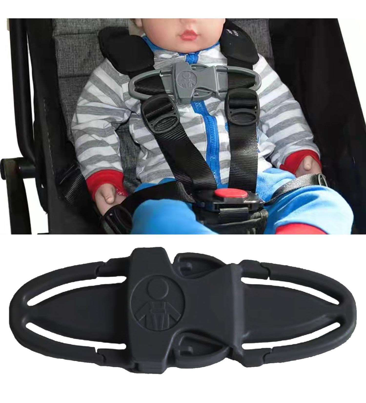 Paifeancodill Car Safety Seat Belt Clip Safety Strap Belt Harness Chest Clip Safe Buckle for Baby Seat Chest Harness Clip Car Seat Buckle Side Release Buckles Belt Lock Stroller Chest Clip (Black) - Buy Online on GoSupps.com
