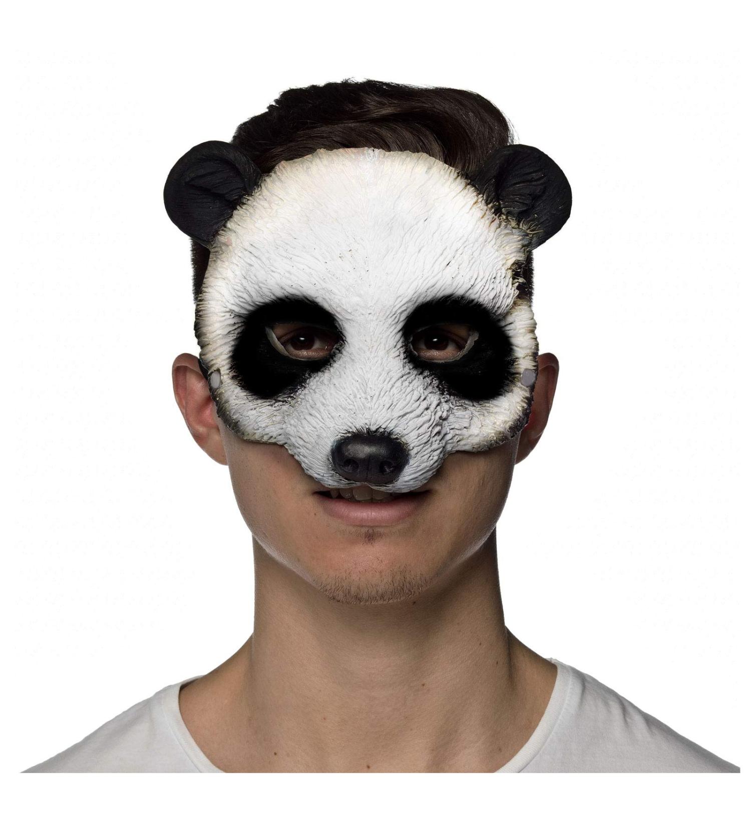 HMS Super Soft Panda Bear Mask White