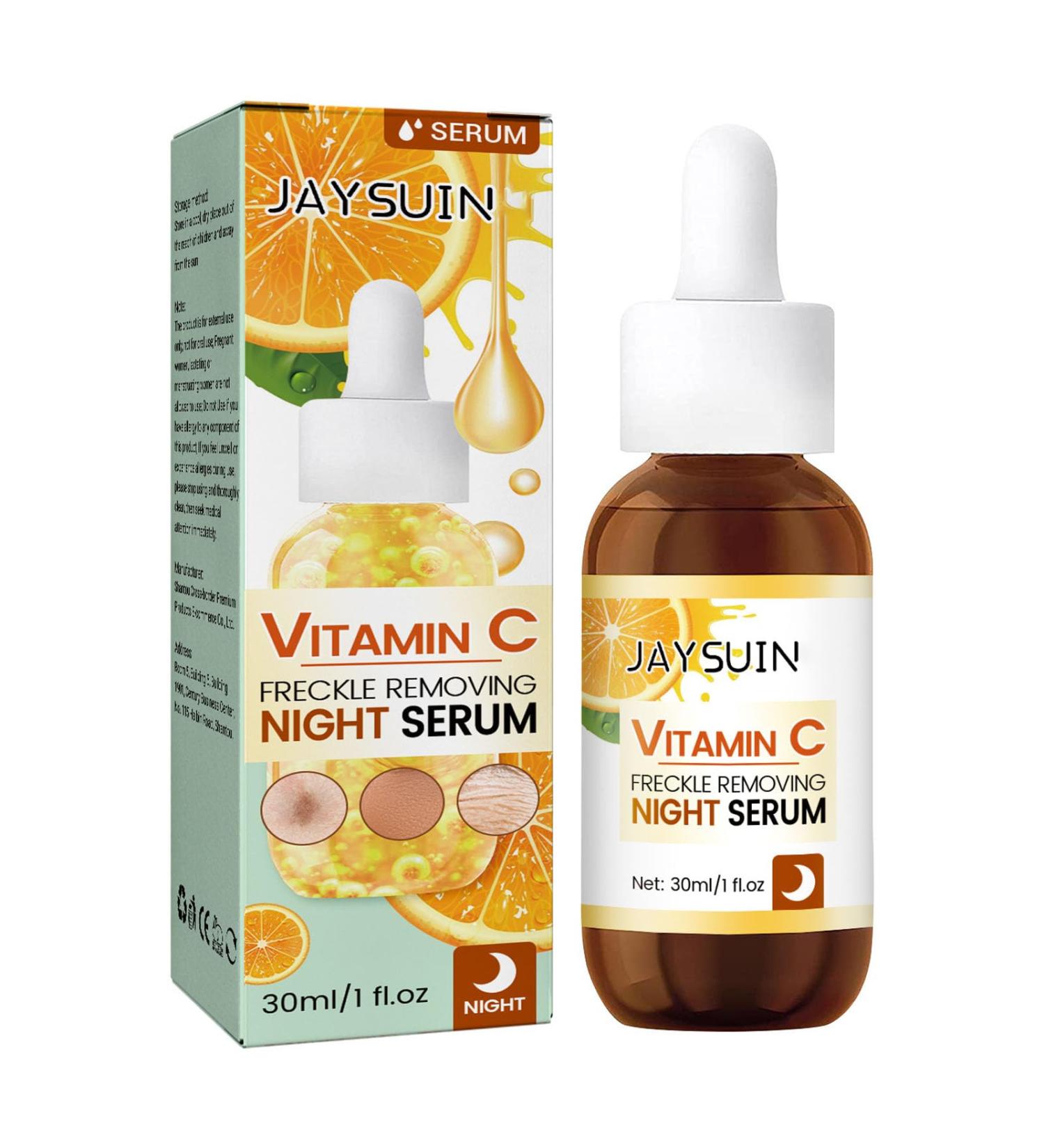 Vitamin C Face Serum with Hyaluronic Acid & Glycerol | Anti-Wrinkle Boost Collagen Even Skin Tone | 30 ml - Buy Online on GoSupps.com