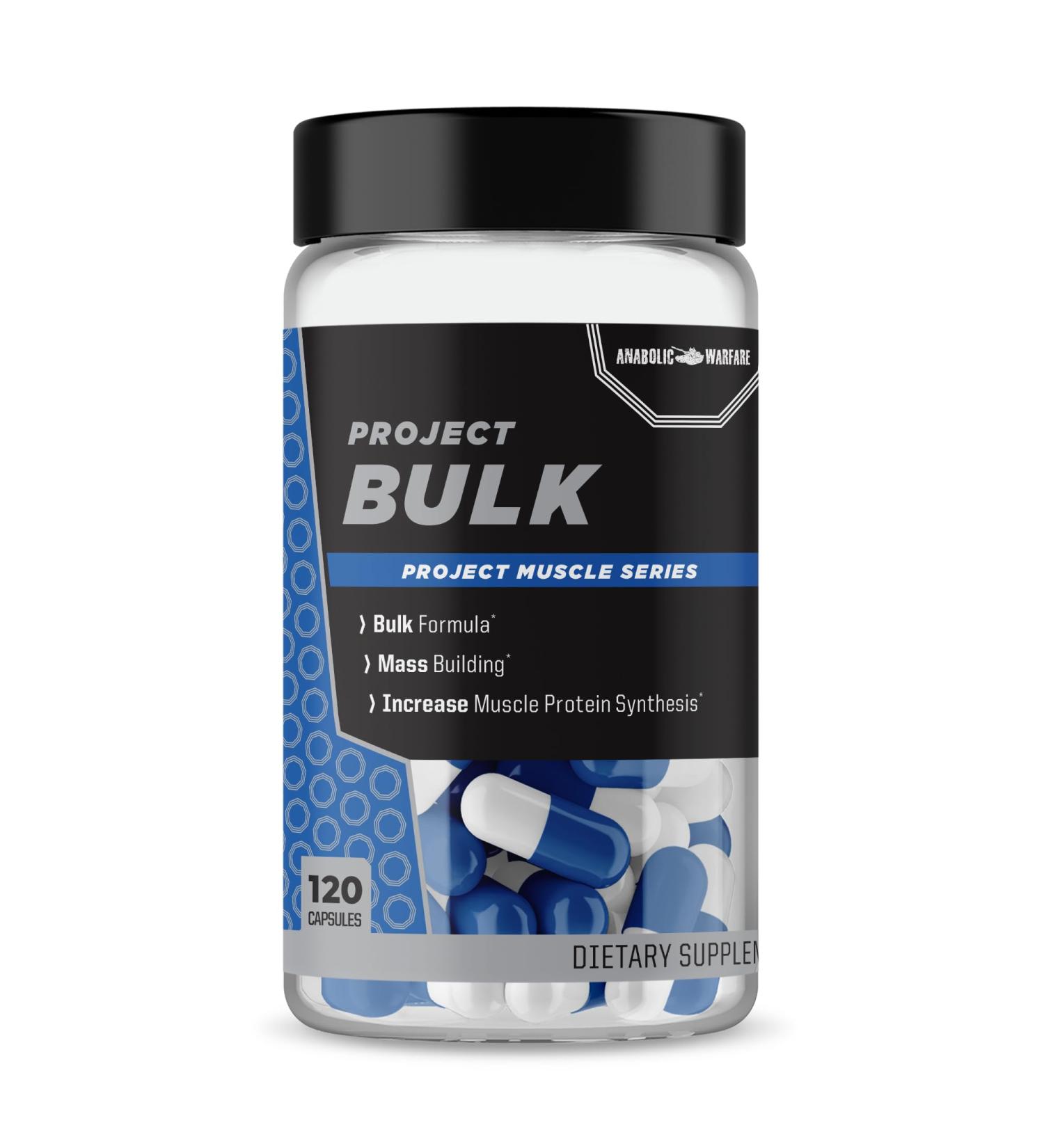 Anabolic Warfare Project Bulk - Top Mass Building Formula for Strength & Muscle Definition | Boost Protein Synthesis with Botanicals - Buy Online on GoSupps.com