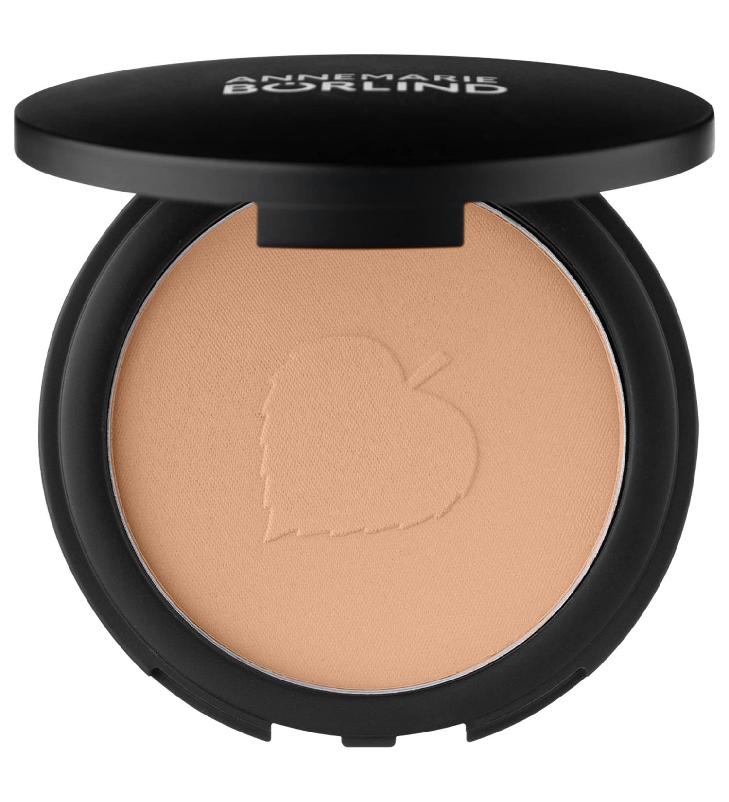 Annemarie B rlind Teint Effective Natural Beauty Compact Powder - Vegan Hydrating Powder with Hyaluron Blue Light & Fine Dust Protection - 9g Beige - Buy Online on GoSupps.com