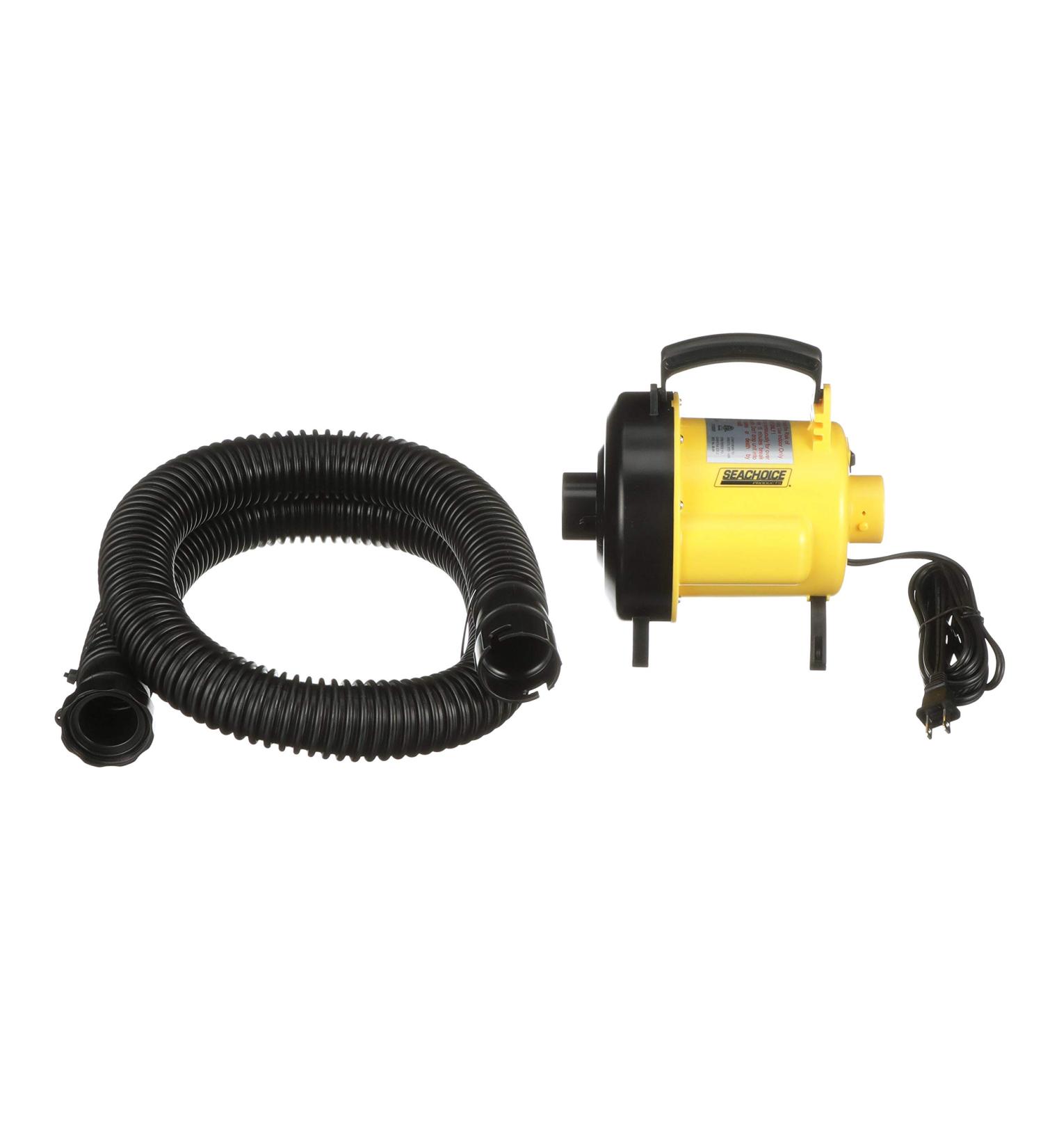 Seachoice 120V Electric Air Pump with 2 Ft. Hose - Inflates/Deflates, Nozzle Attachments - Buy Online on GoSupps.com