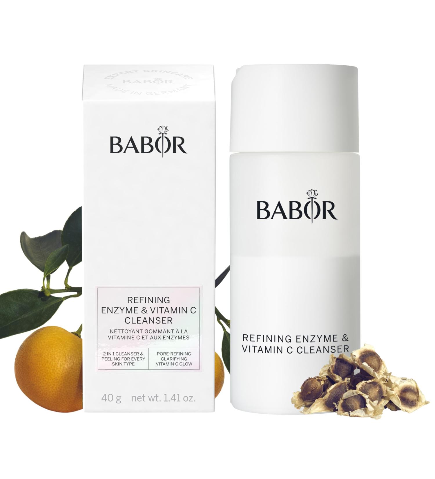 Babor Cleansing Enzymes Cleaner - Enzymatic Peeling Powder with Vitamin C for Oily & Combination Skin | 40g | New Launch 2023 - Buy Online on GoSupps.com