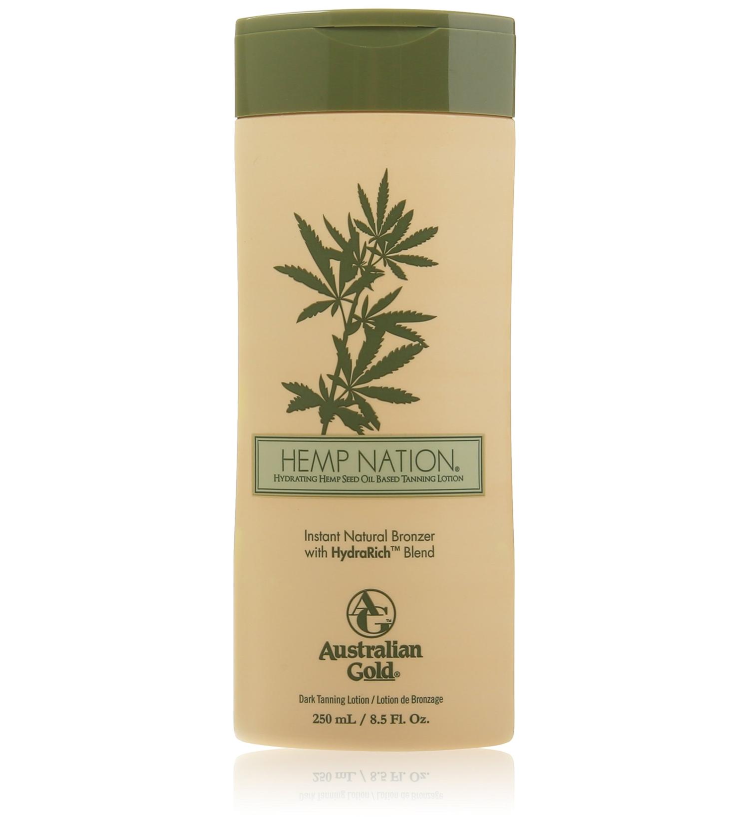 Australian Gold Hemp Nation Natural Bronzer Tanning Bed Lotion 8.5 Oz - Buy Online on GoSupps.com