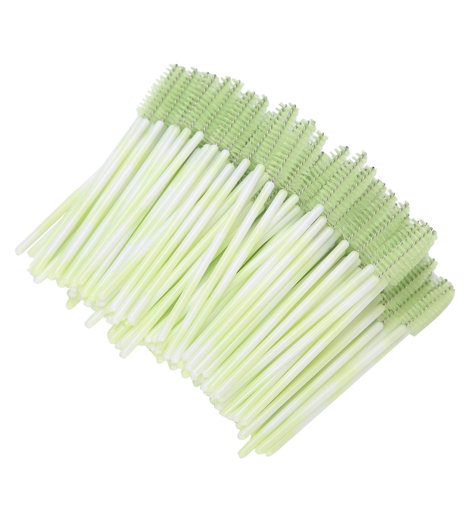 Mascara Wand Eyelash Brush Disposable Eyelash Spoolie for Women Beauty Girl Eyelash(green) - Buy Online on GoSupps.com