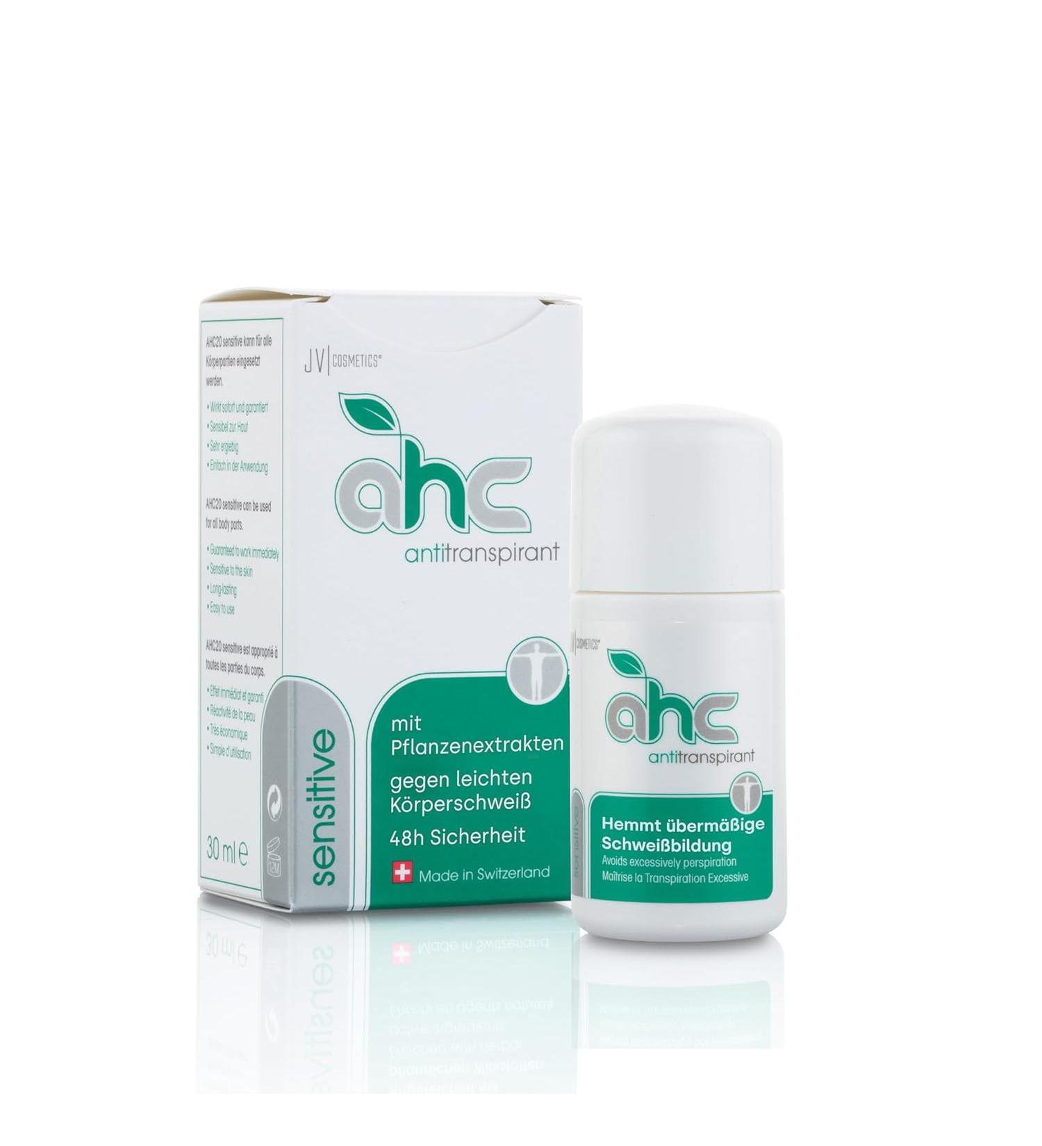 JV Cosmetics AHC Sensitive Antiperspirant 30ml - Effective Sweating Solution for Sensitive Skin Areas - International Shipping Available - Buy Online on GoSupps.com