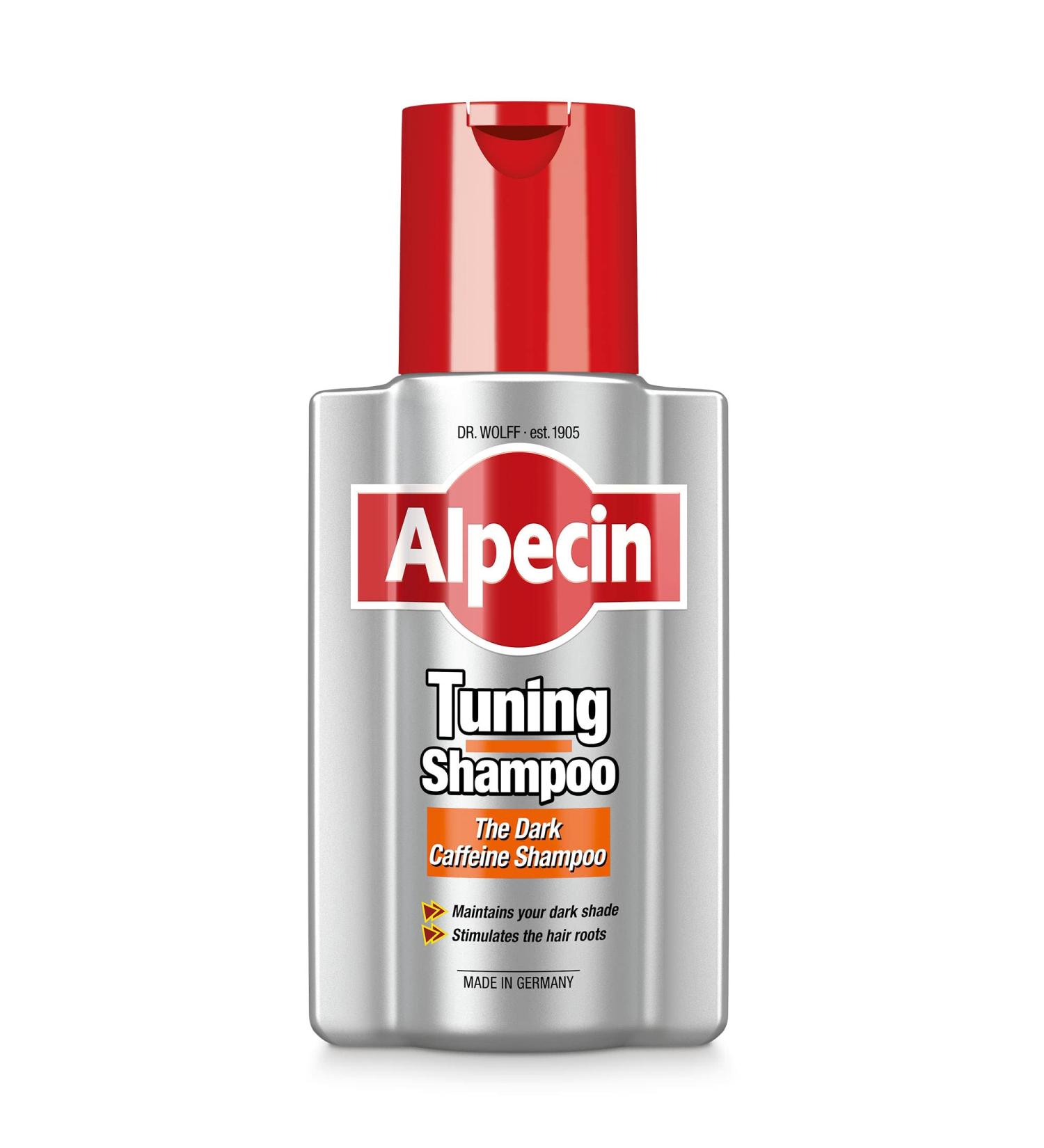 Alpecin Tuning Shampoo 200ml | Preserves Natural Hair Colour and Supports Natural Hair Growth | Dark Caffeine Shampoo to Cover Early Grey Hairs | Hair Care for Men Made in Germany 200 ml (Confezione da 1) - Buy Online on GoSupps.com