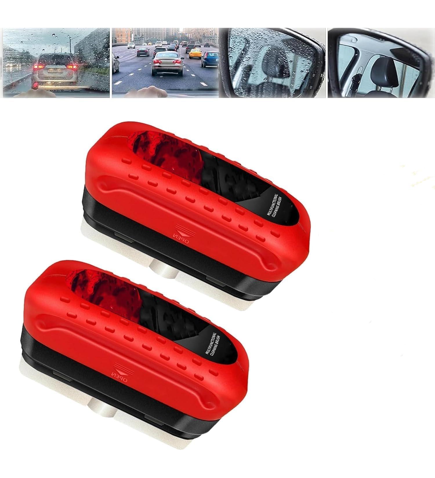 2024 New Glass Coating for Windshield Glass Cleaning Board Car Glass Oil Film Remover Anti-rain Fog Cleaning Glass Brush for All Types of Glass Surfaces 2pcs - Buy Online on GoSupps.com