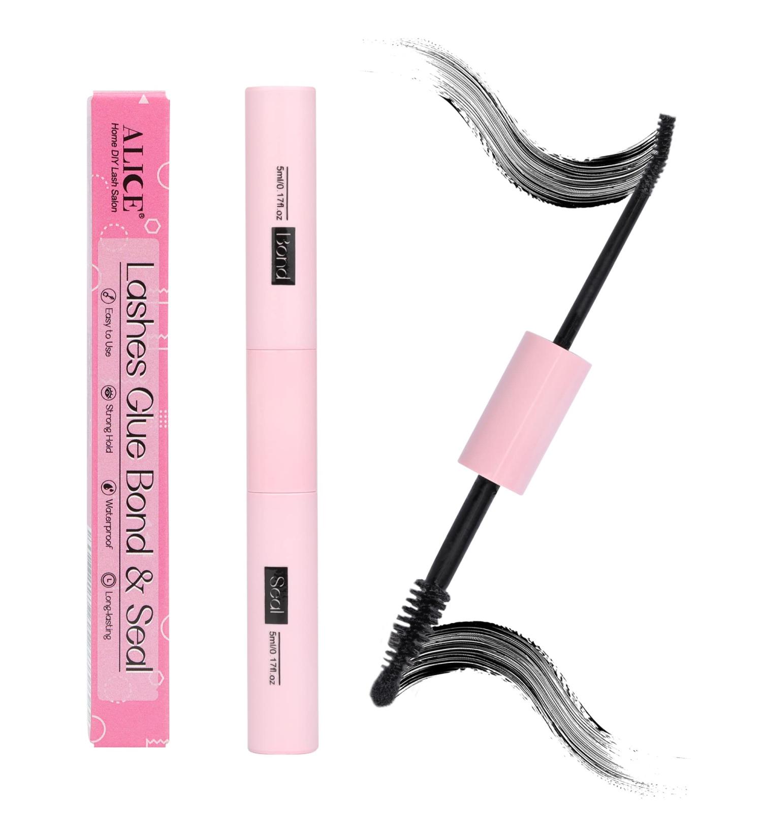 Cluster Lashes Glue Black Bond and Seal - Strong Hold, Waterproof Adhesive for DIY Lash Extensions (5ml 2) - Buy Online on GoSupps.com