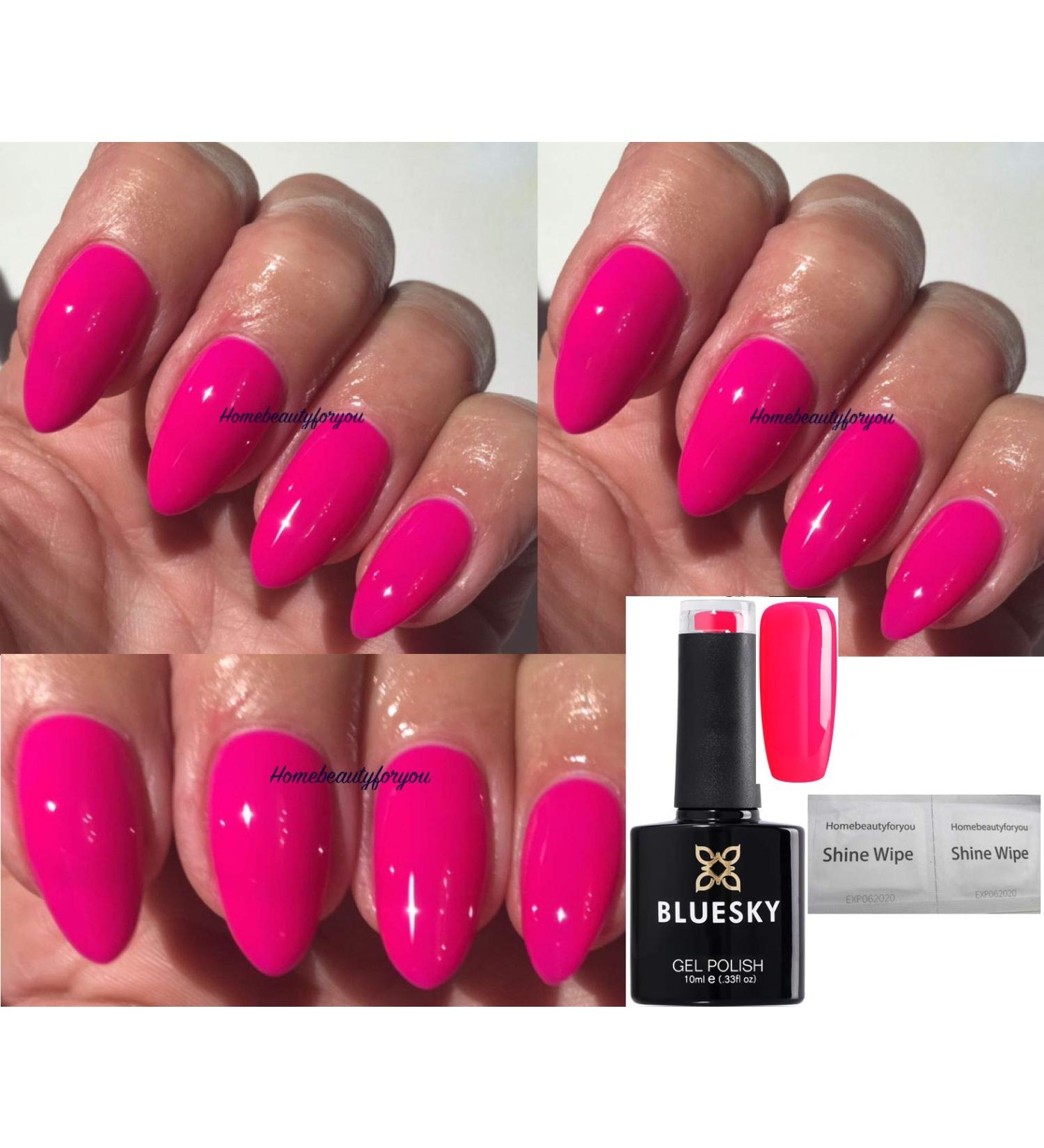 Bluesky Nail Gel Polish Neon Pink Bright Pink Cerise Neon 36 UV LED Soak Off 10ml Spring Summer Color - Buy Online on GoSupps.com