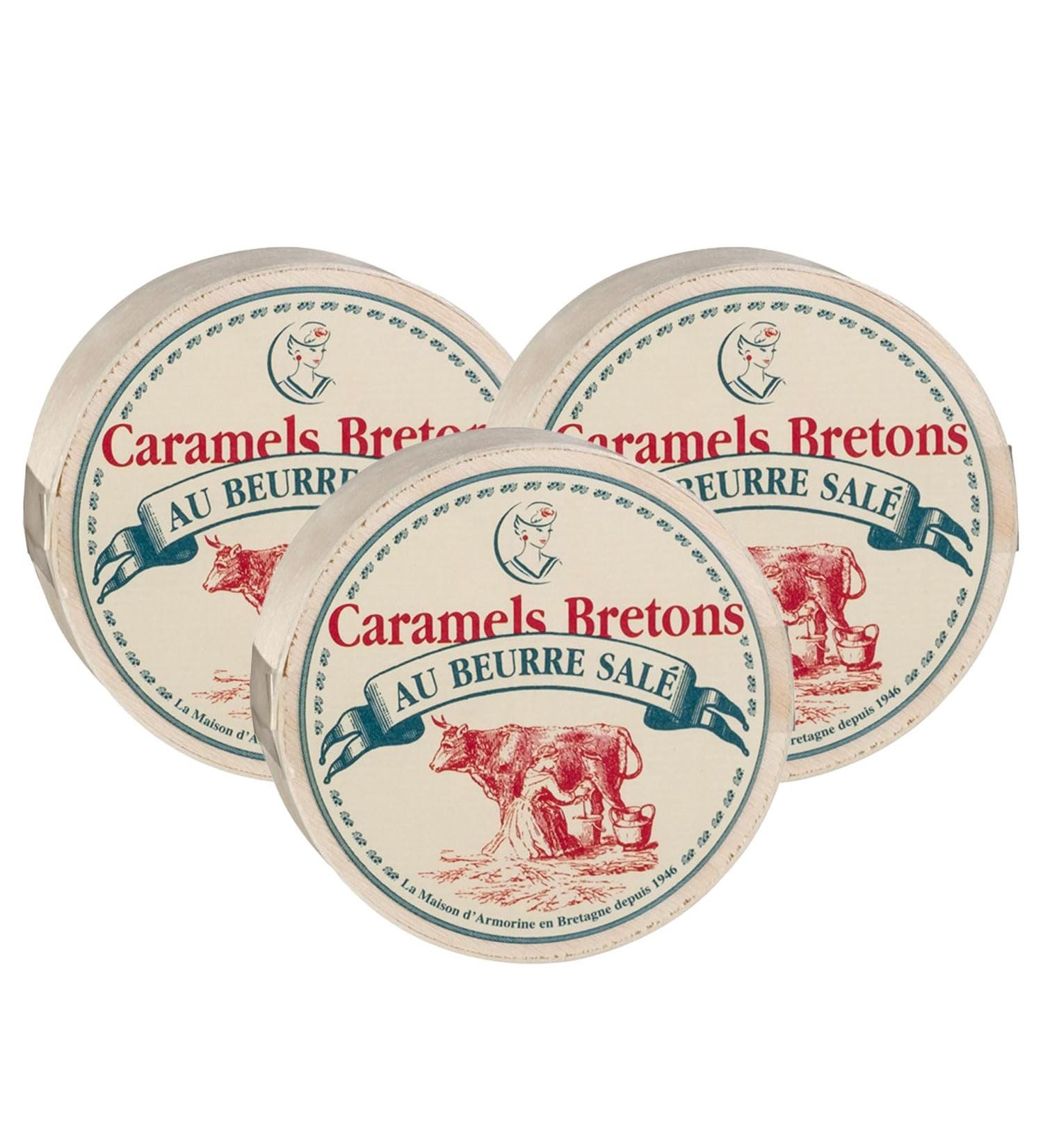 Buy La Maison d'Armorine Salted Butter Caramel Candy - French Treats in Wooden Box 3 x 50g | International Shipping Available - Buy Online on GoSupps.com