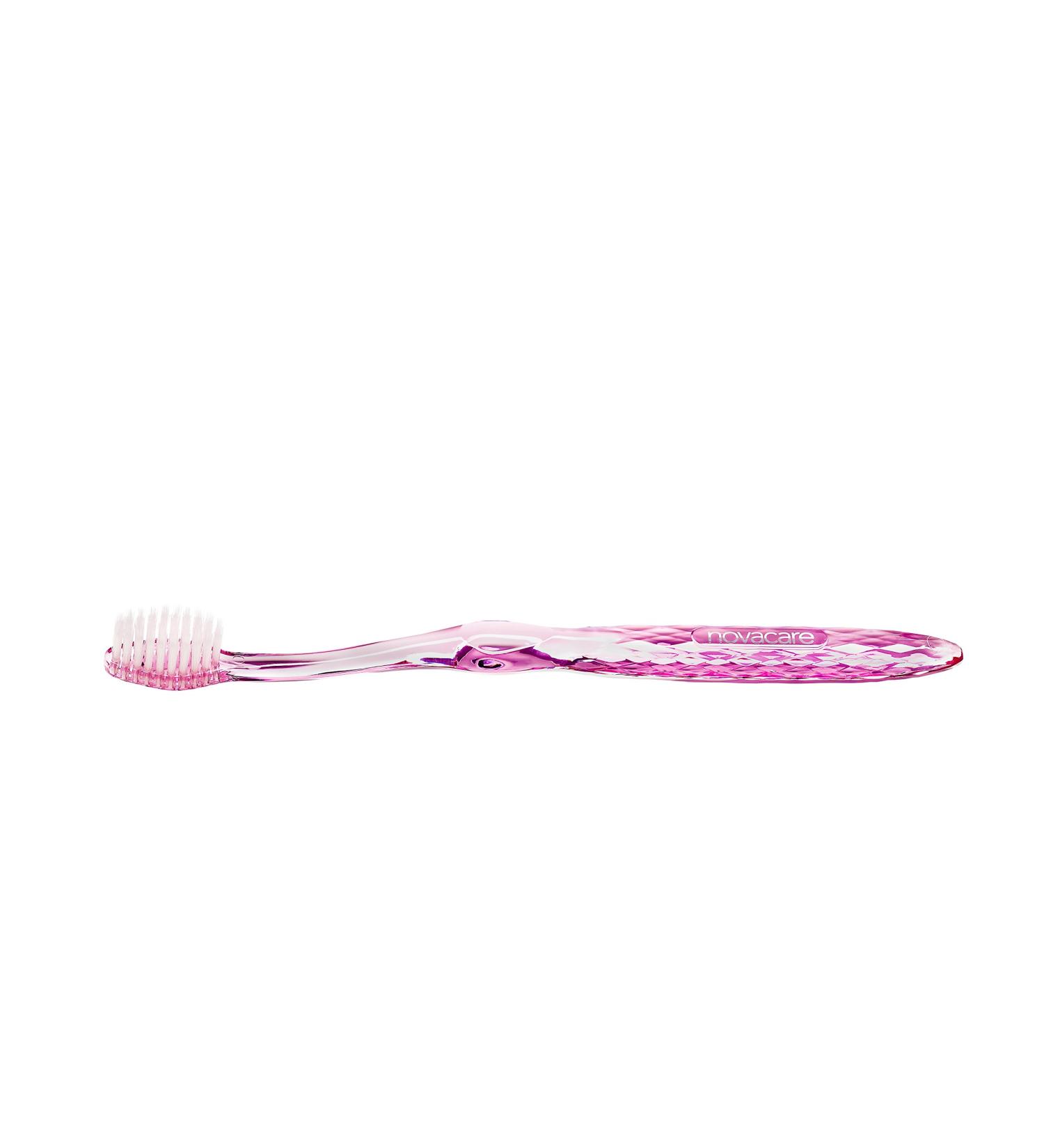 Buy Novacare Pink Toothbrush with Refined Silver Bristles - International Shipping Available - Buy Online on GoSupps.com