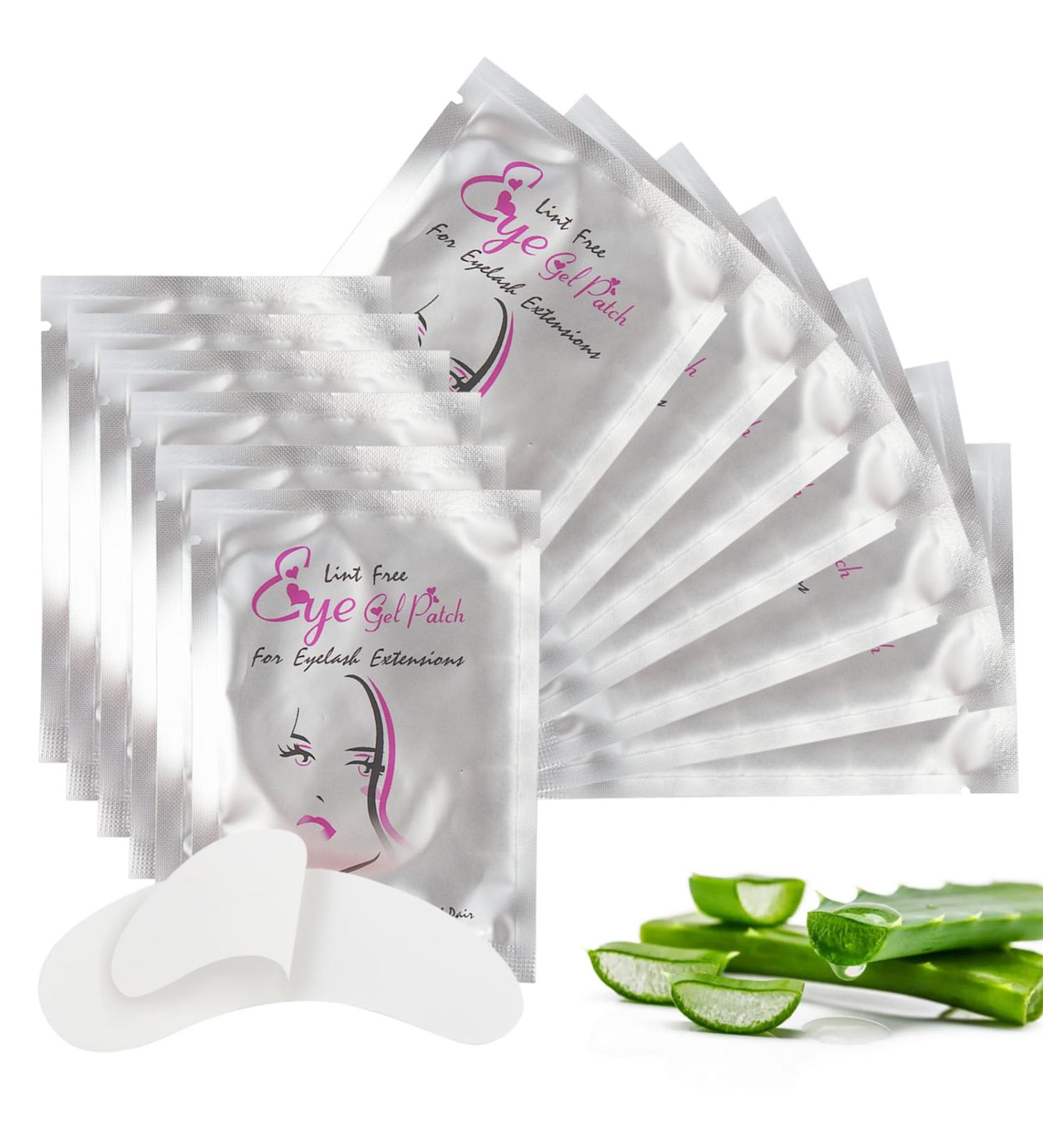 50 Pairs Hydrogel Eyelash Extension Gel Patches Kit - Natural Lash Gel Pads for Beauty Makeup | Eye Mask Pads & Tools for Women - Buy Online on GoSupps.com