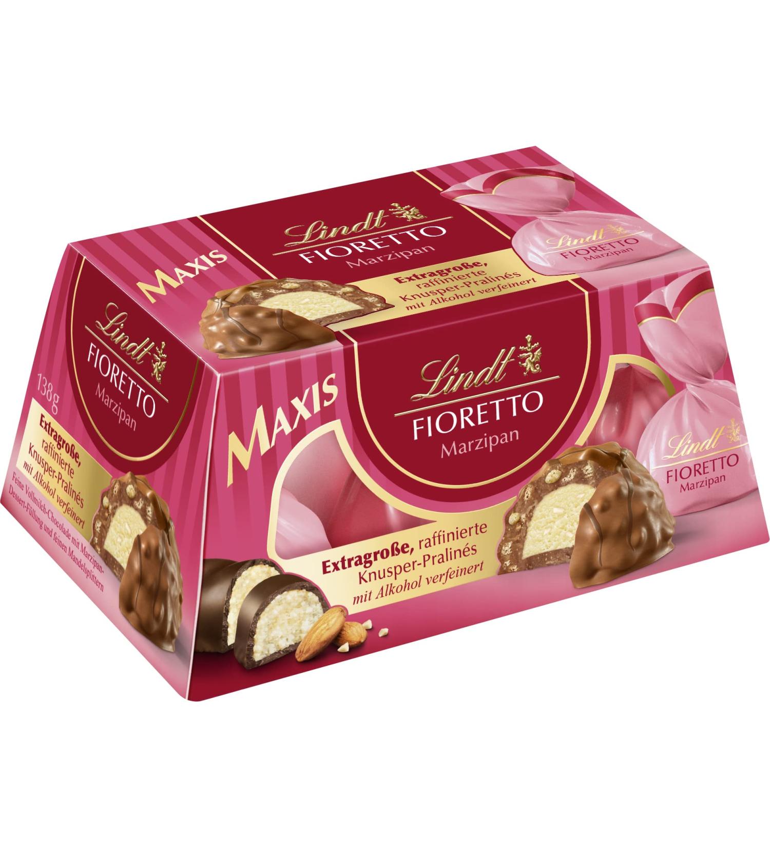 Lindt Fioretto Maxi Marzipan 138g Gift Box | Premium Chocolate with Marzipan & Almond | International Shipping Available - Buy Online on GoSupps.com