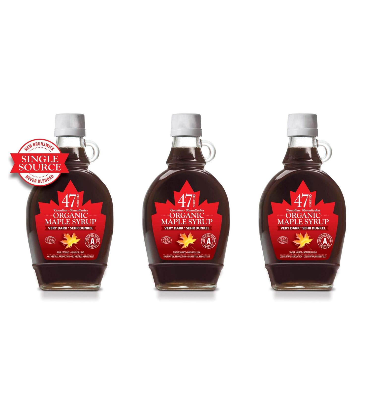 47 North Canadian Bio Ahorn Syrup - Very Dark Grade A 1L Organic Gluten-Free & Vegan - Perfect for Pancakes & More - Buy Online on GoSupps.com