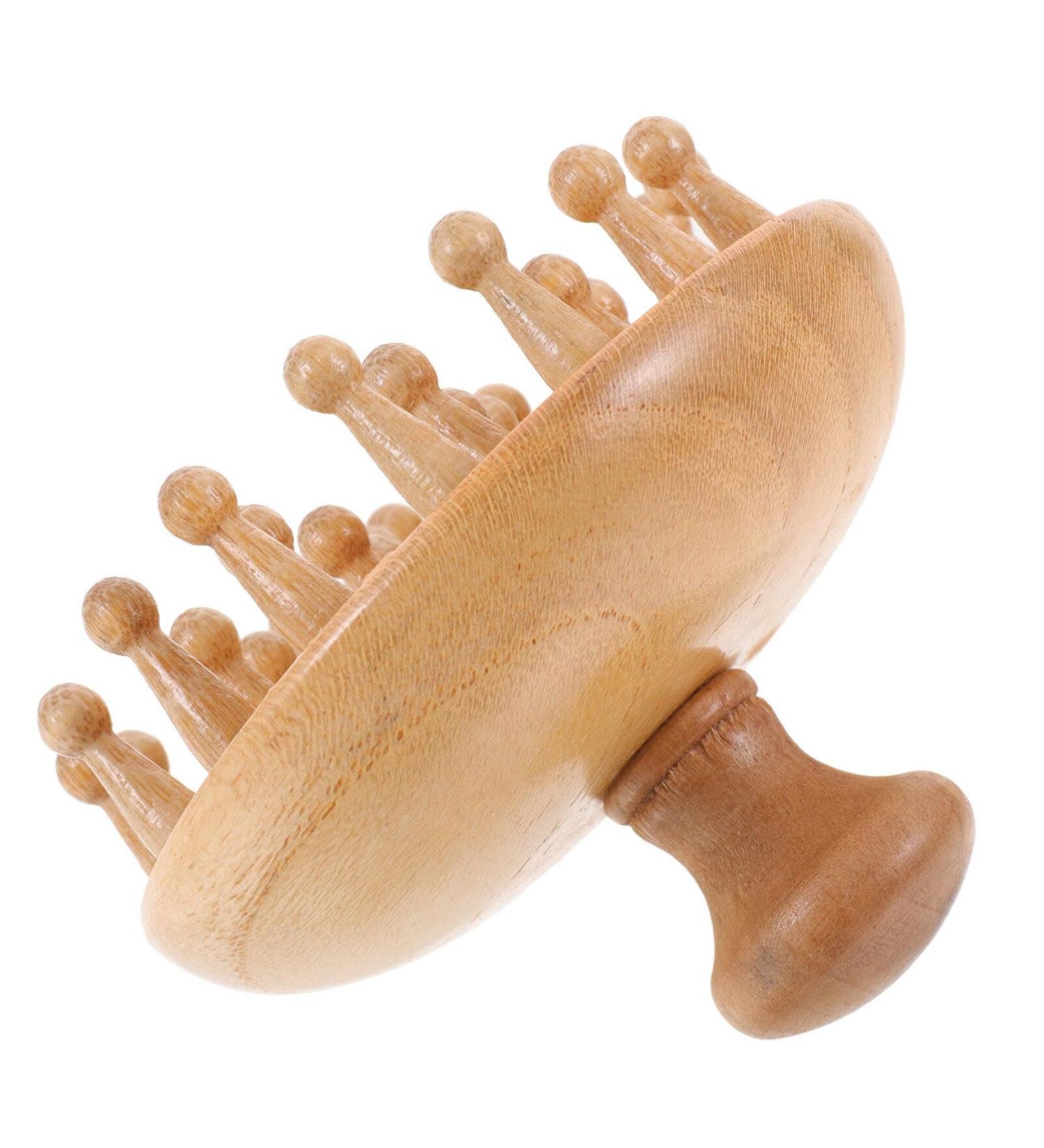 Division Wood Scalp Massage Comb - Relaxation Shampoo Scrubber Brush & Multifunctional Hair Tool - Buy Online on GoSupps.com