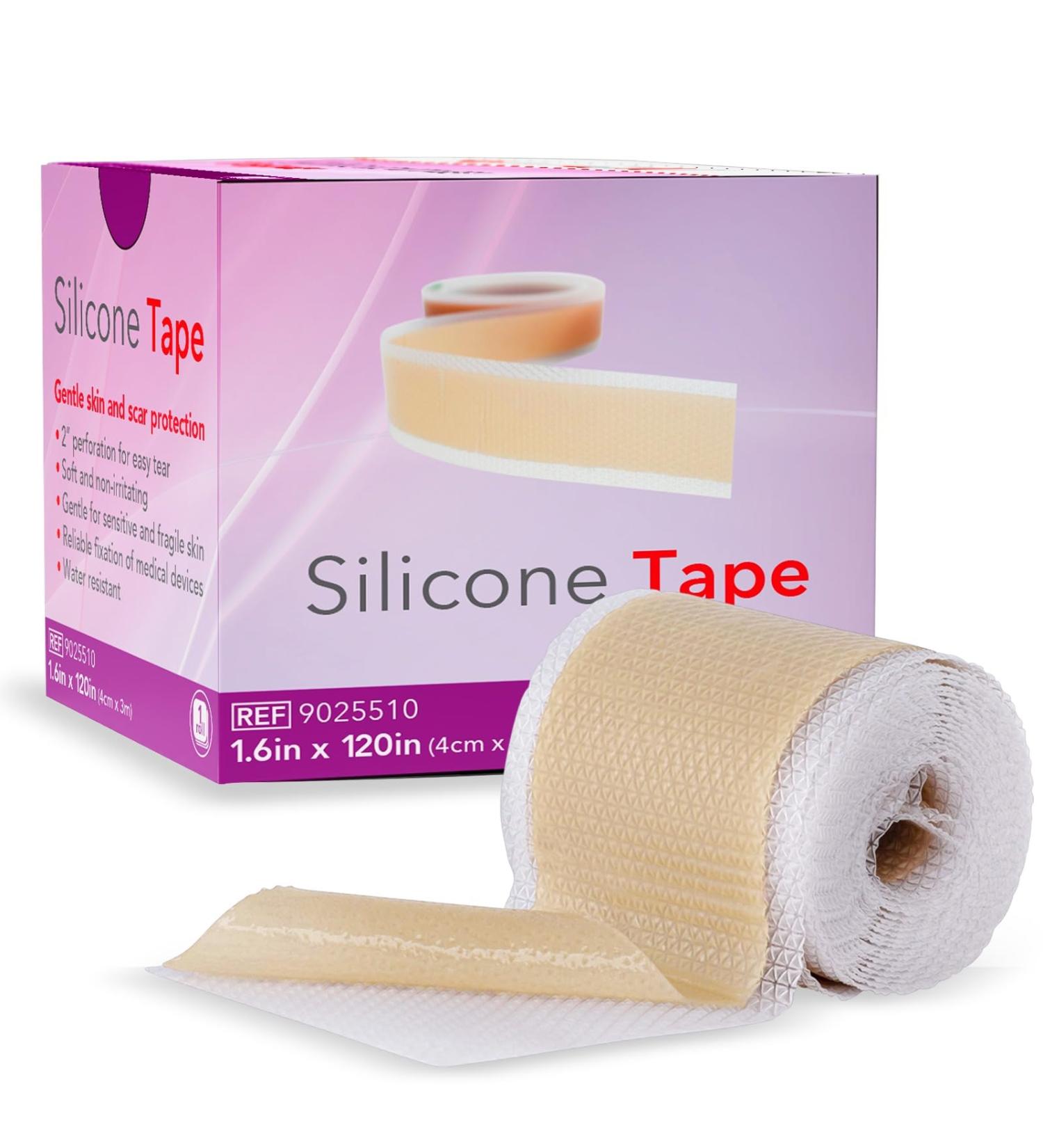 Medical Grade Silicone Scar Sheets - Non-Irritating Strips for Surgical & C-Section Scars | Pain-Free Soft Gel Scar Removal (1.6in x 120in - Buy Online on GoSupps.com