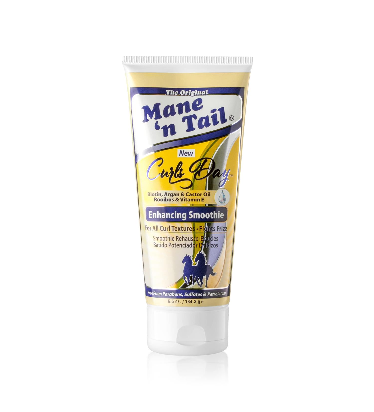 Mane 'n Tail Curls Day Enhancing Smoothie 7 fl oz (Styling Agent) - Curl Cream for All Curl Textures Pareben and Sulfate Free Made with Biotin Argan and Castor Oil Rooibos and Vitamin E 7 Fl Oz (Pack of 1)