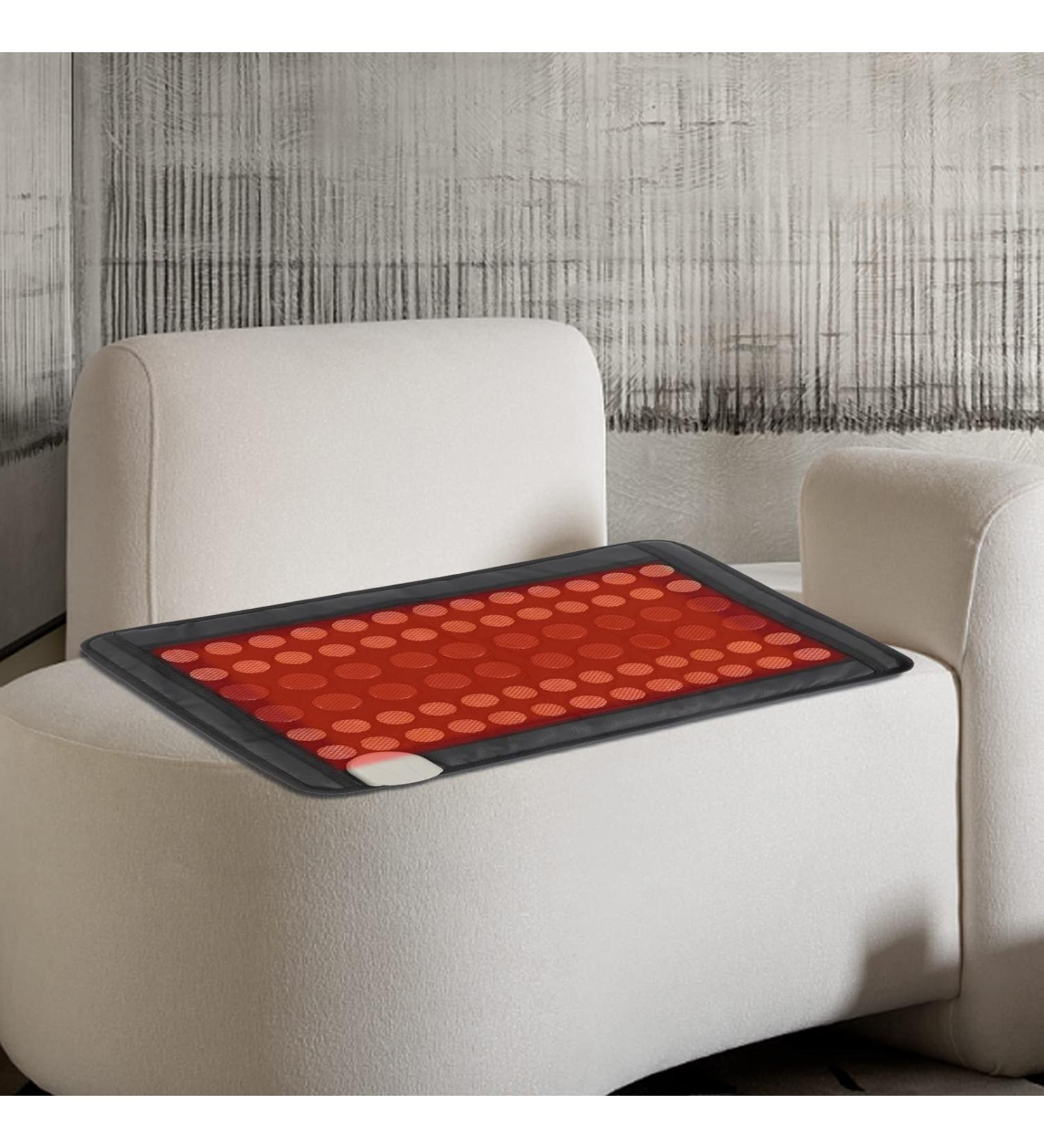 Infrared Heating Cushion with Natural Jade & Tourmaline - Smart Controller for Pain Relief | Warming Cushions for Muscles Joints & Arthritis (23.5'' x 16'') - Buy Online on GoSupps.com